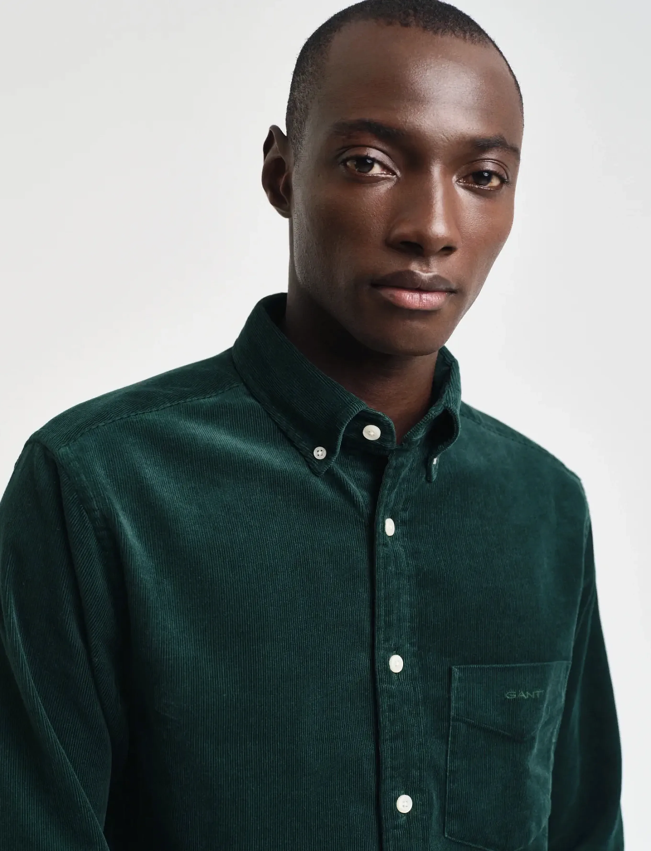 GANT - REG UT CORDUROY SHIRT - tartan green - 4