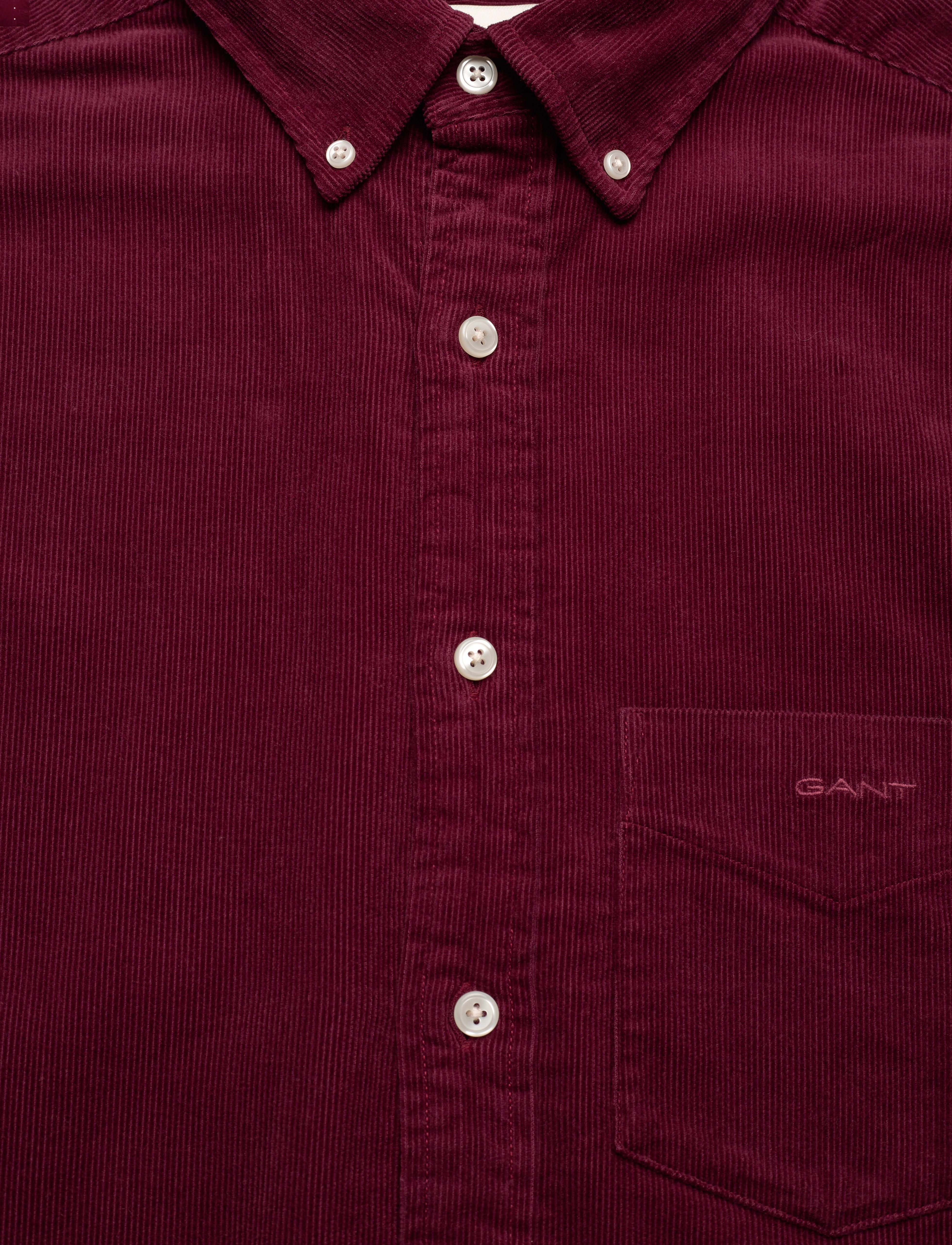 GANT - REG UT CORDUROY SHIRT - wine red - 2