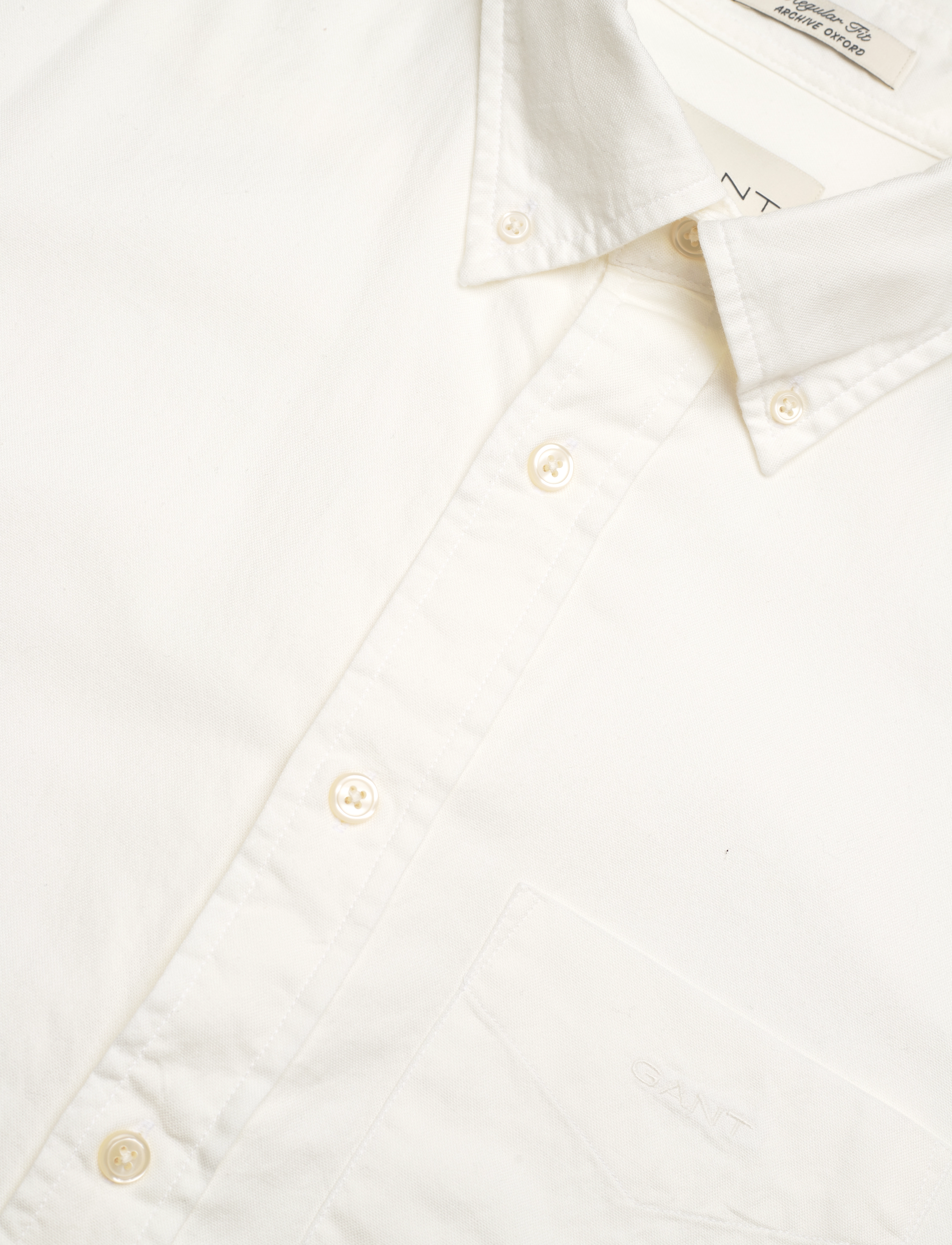 GANT - REG ARCHIVE OXFORD SHIRT - eggshell - 3