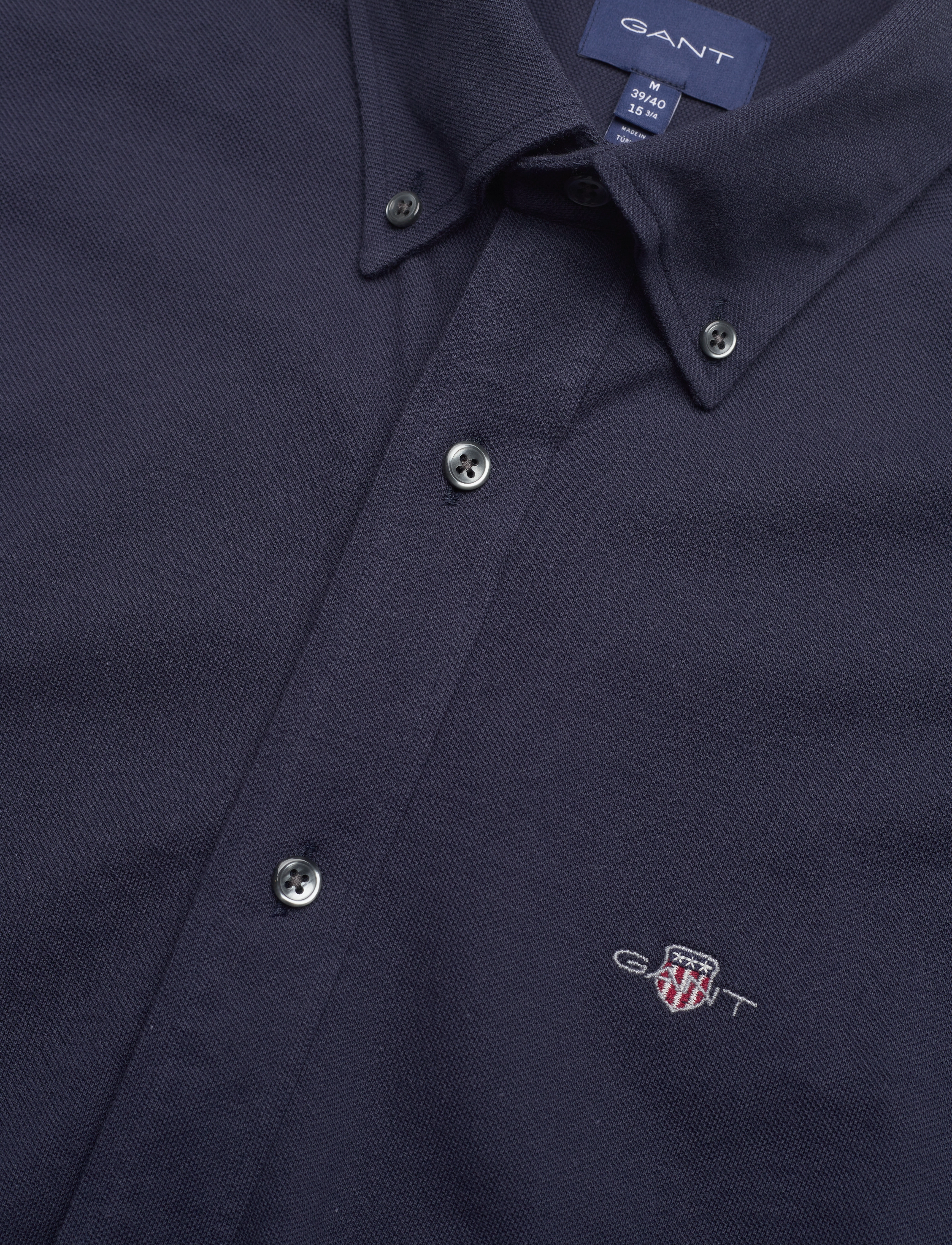 Gant - REG JERSEY PIQUE SHIRT - marine - 3