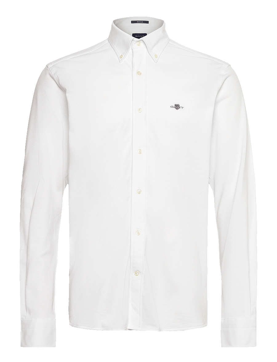 Gant - REG JERSEY PIQUE SHIRT - white - 0