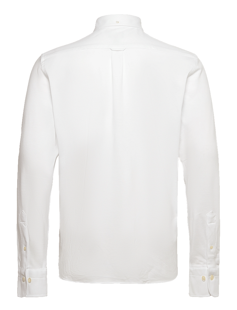 GANT - REG JERSEY PIQUE SHIRT - tavalised t-särgid - white - 1