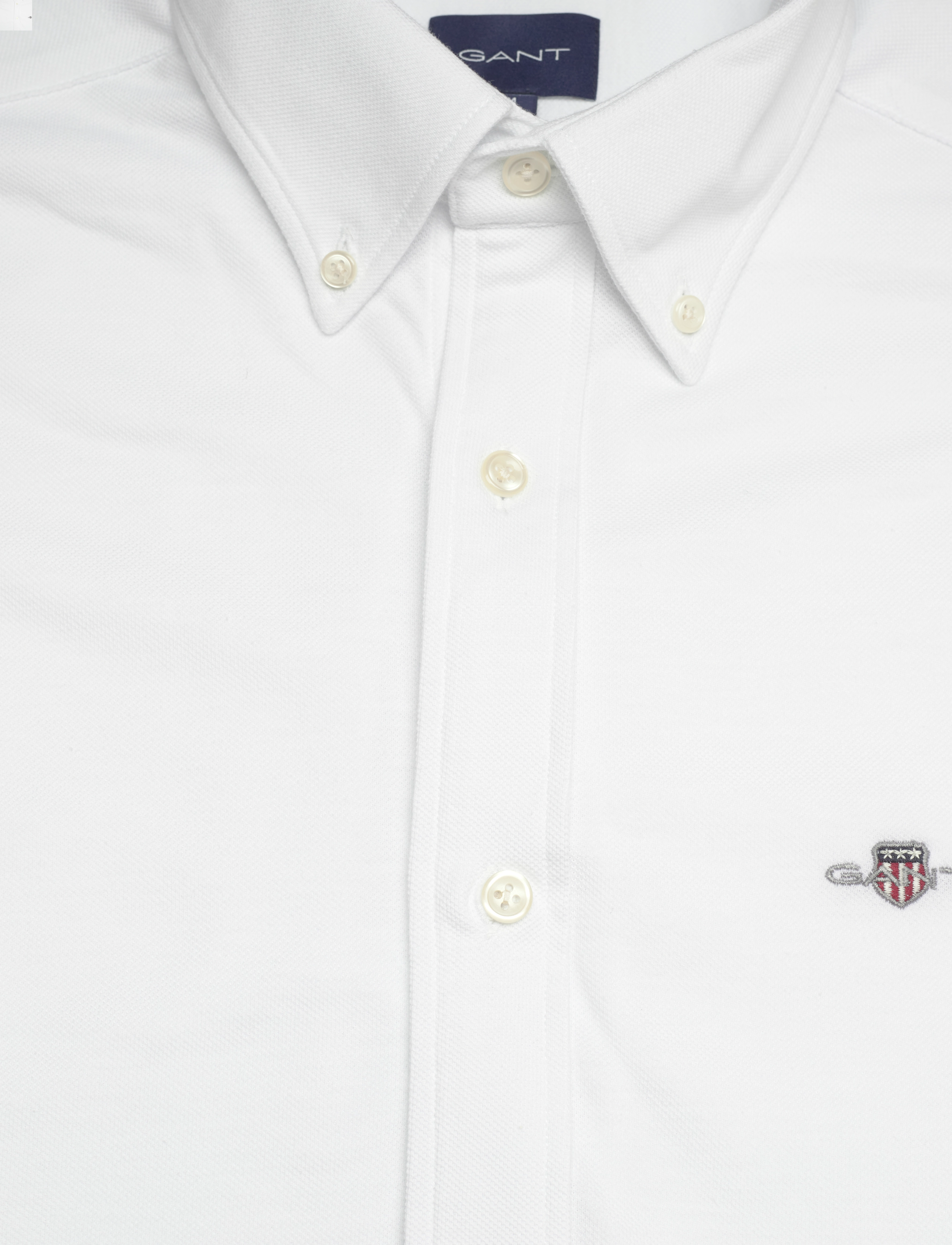 Gant - REG JERSEY PIQUE SHIRT - white - 2