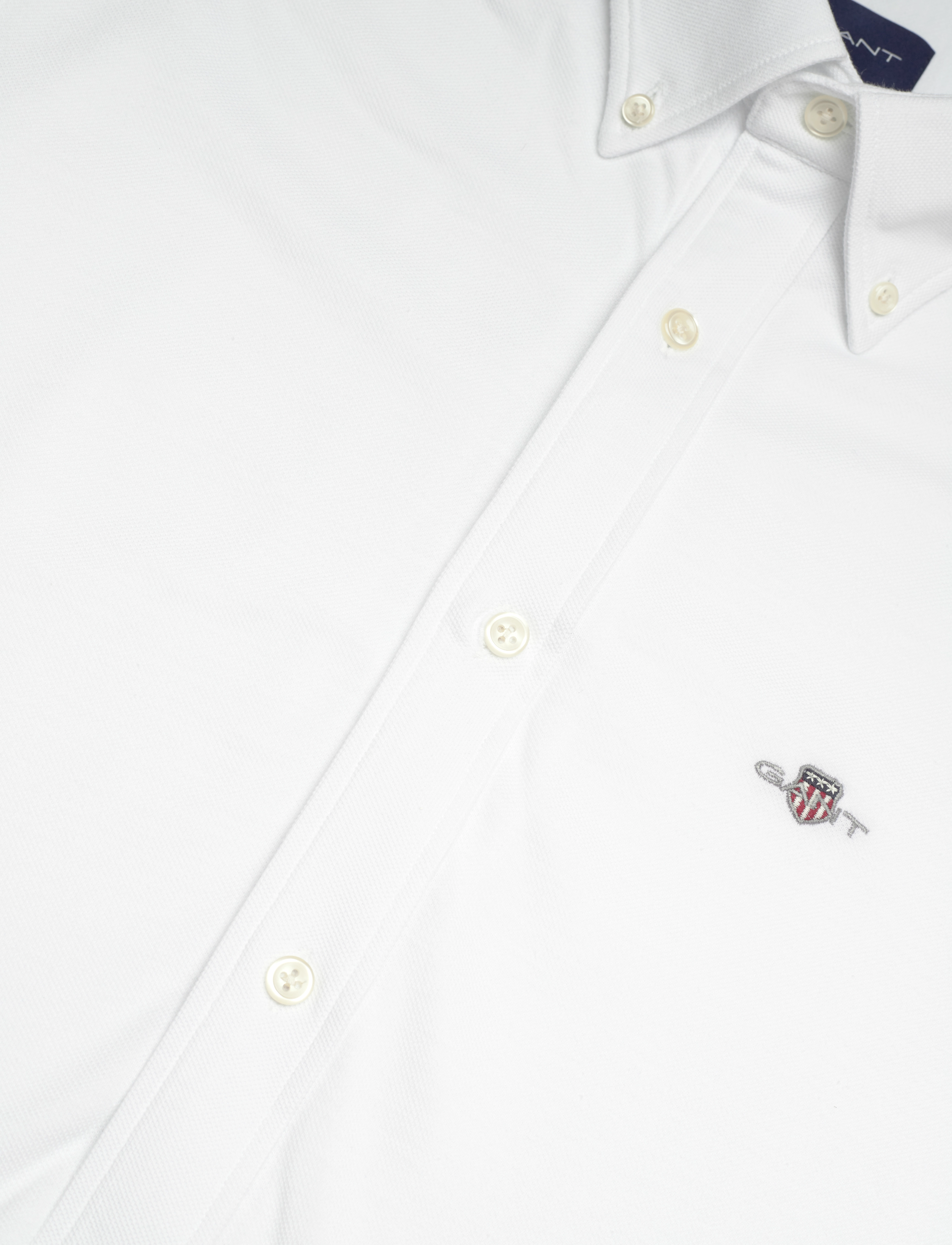 Gant - REG JERSEY PIQUE SHIRT - white - 3
