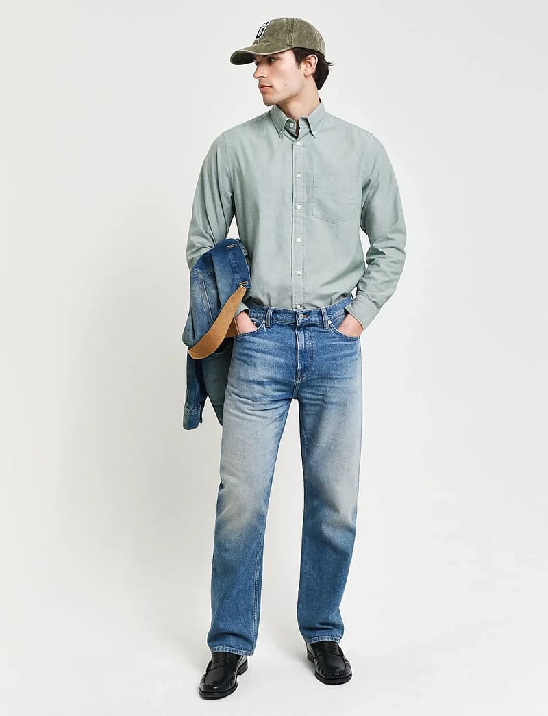 GANT - REG ARCHIVE OXFORD SHIRT - oxford skjorter - dried forest - 4