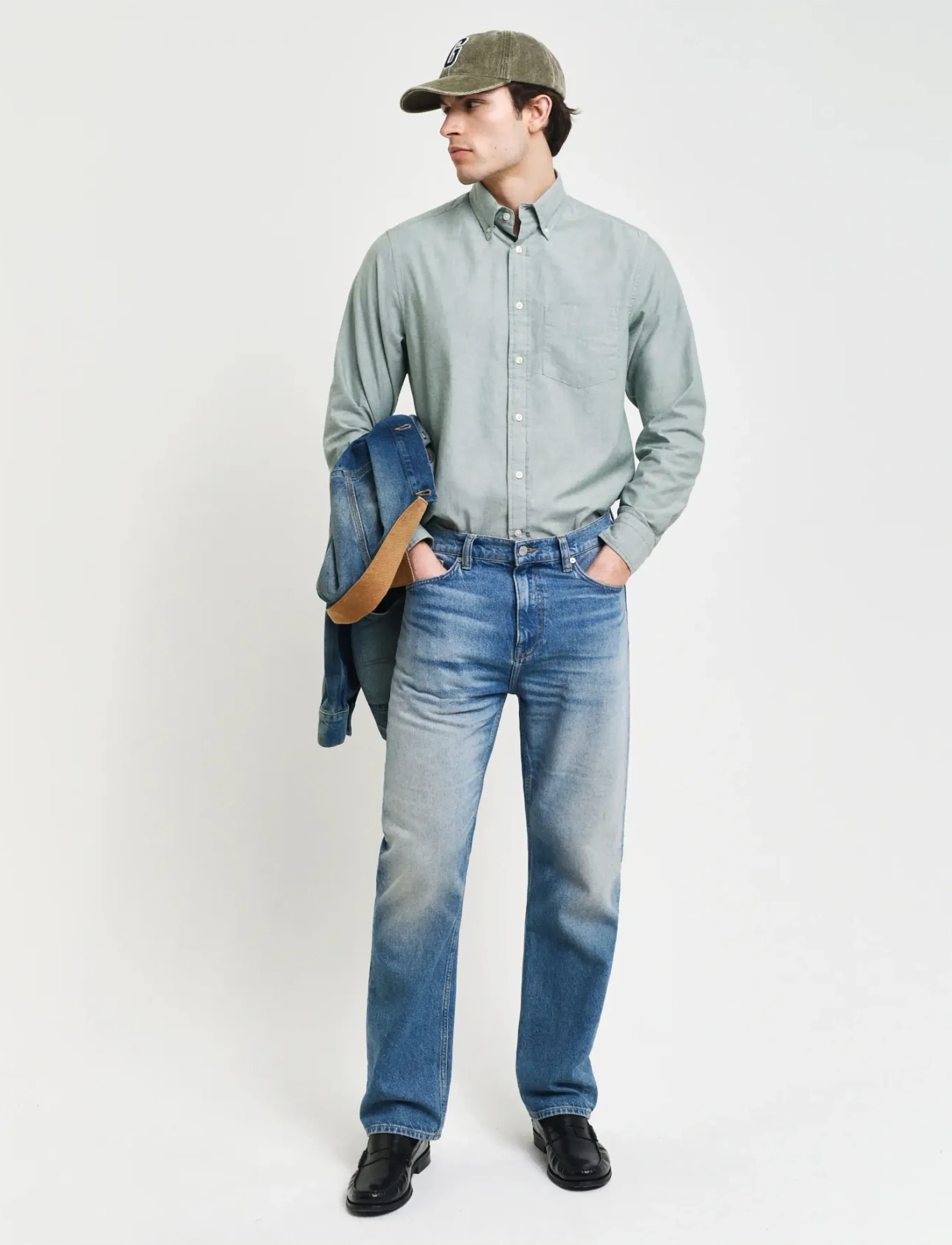 Gant - REG ARCHIVE OXFORD SHIRT - oxfordi särgid - dried forest - 4