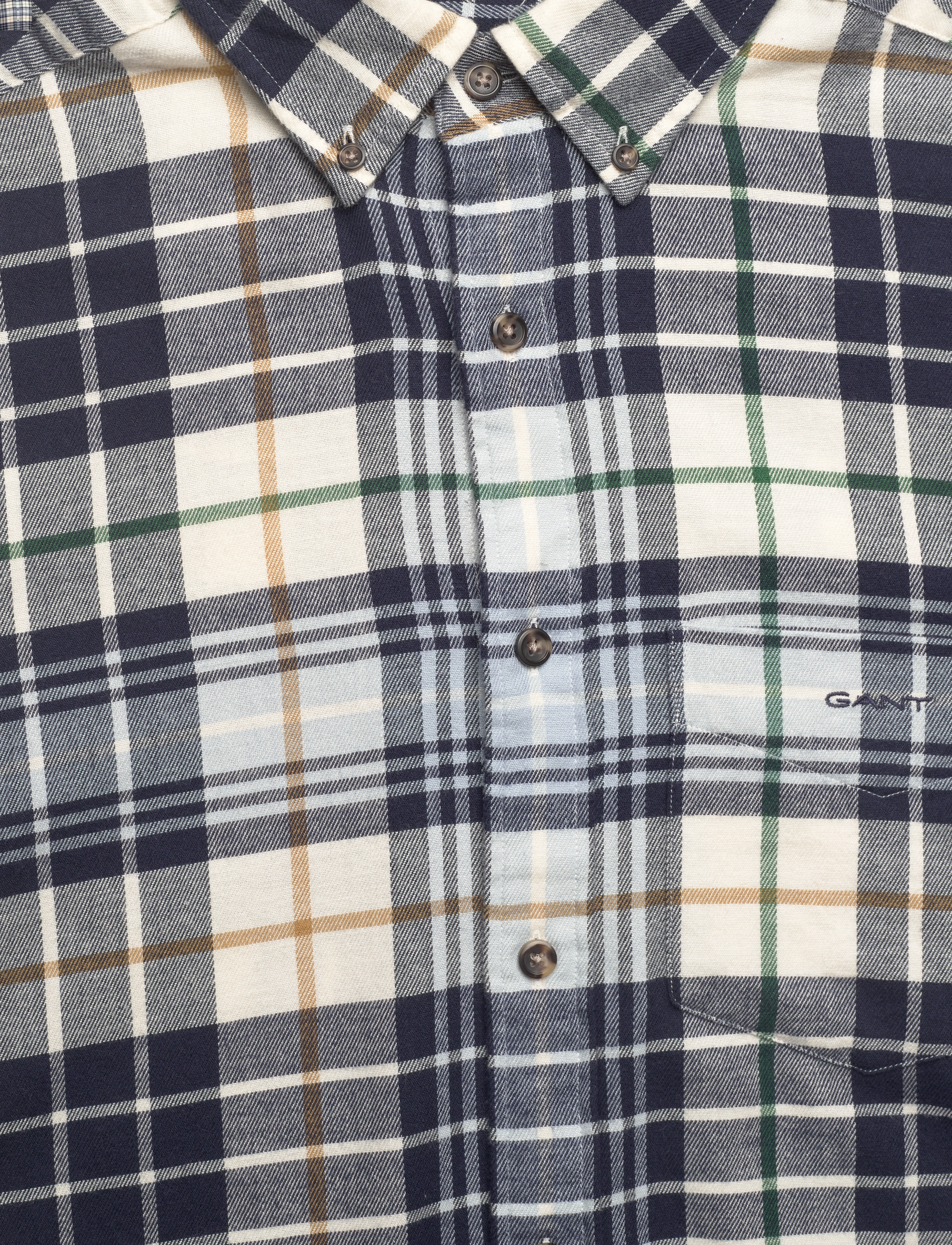 GANT - REG UT PLAID FLANNEL CHECK - cream - 2