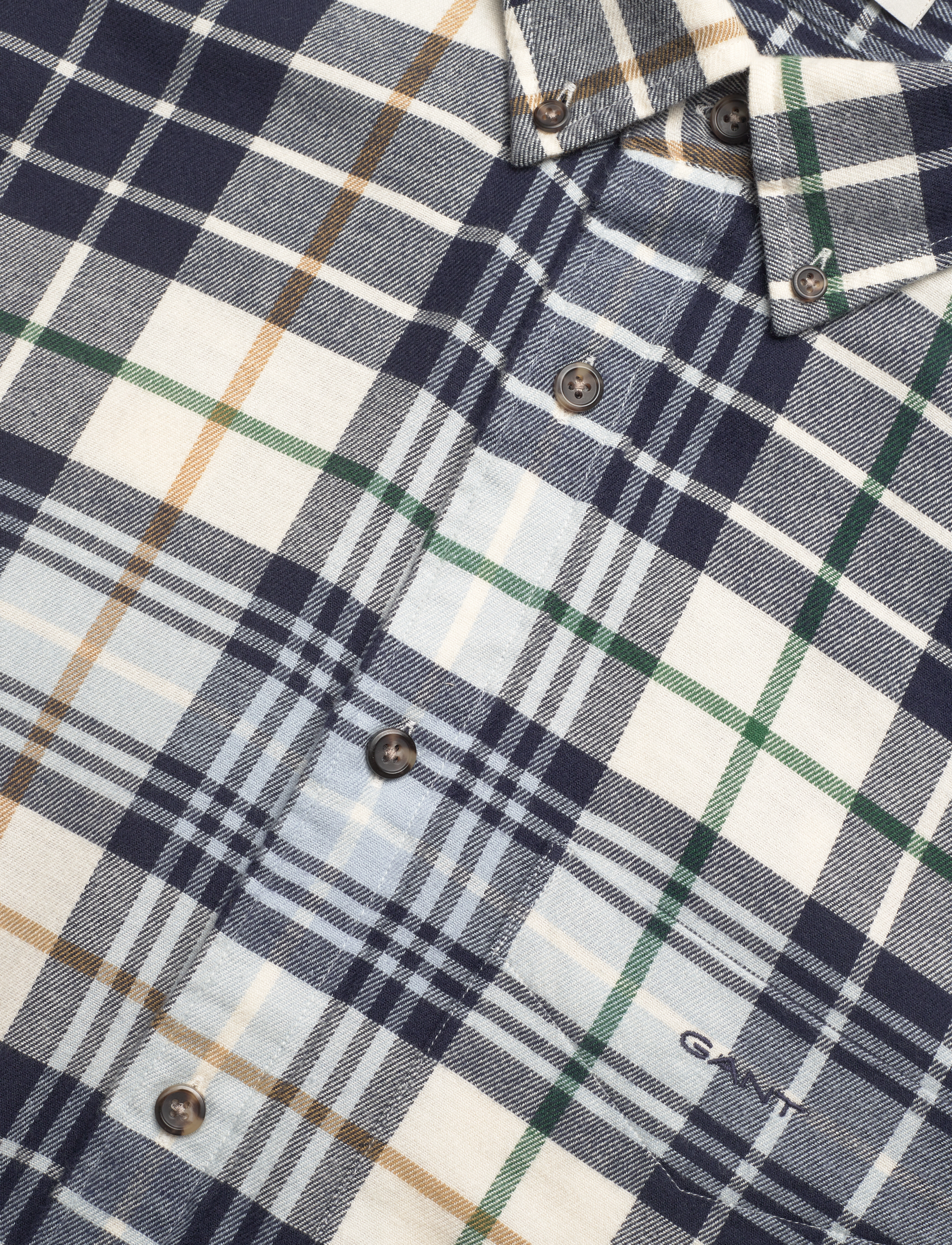 GANT - REG UT PLAID FLANNEL CHECK - cream - 3