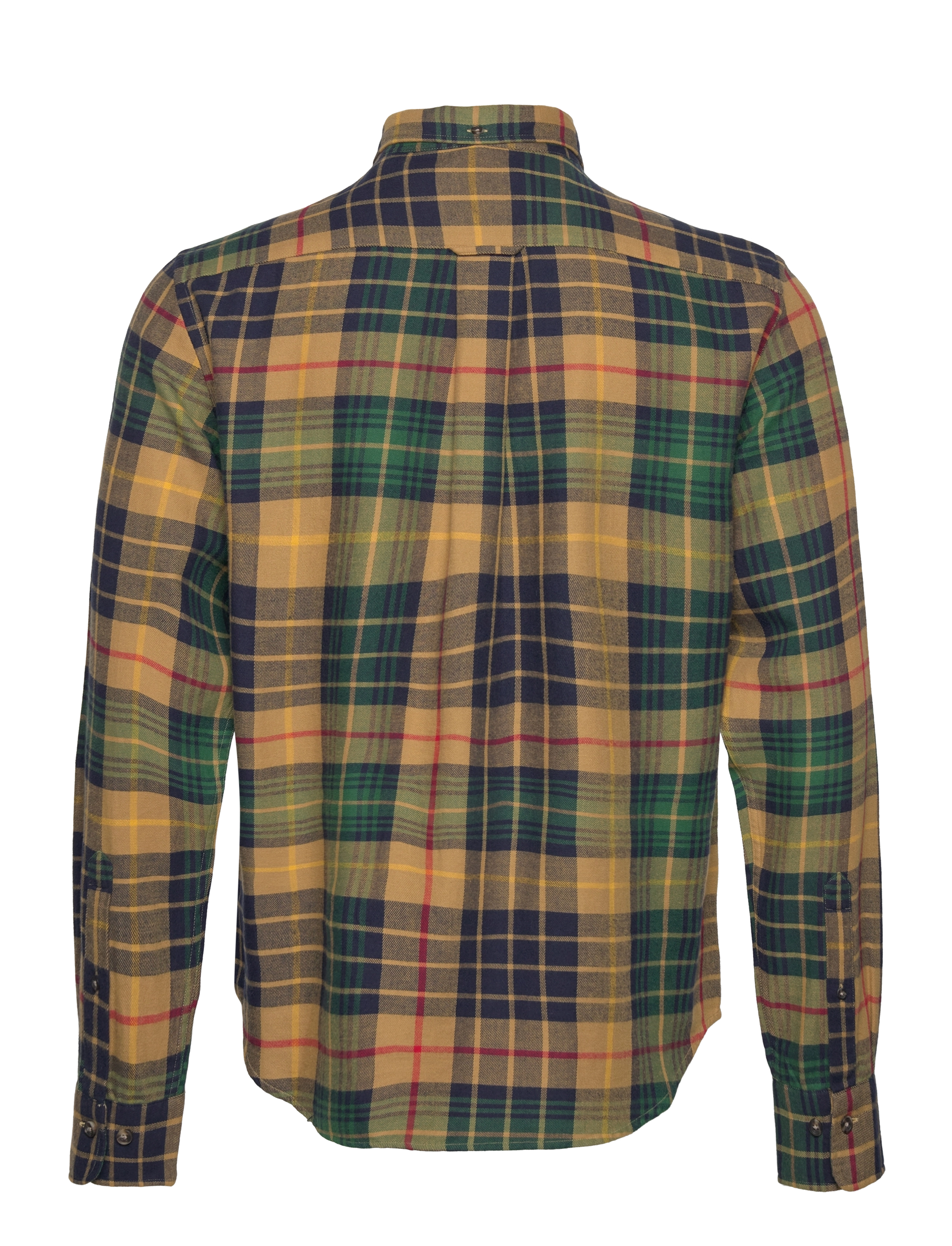 GANT - REG UT PLAID FLANNEL CHECK - mustard beige - 1