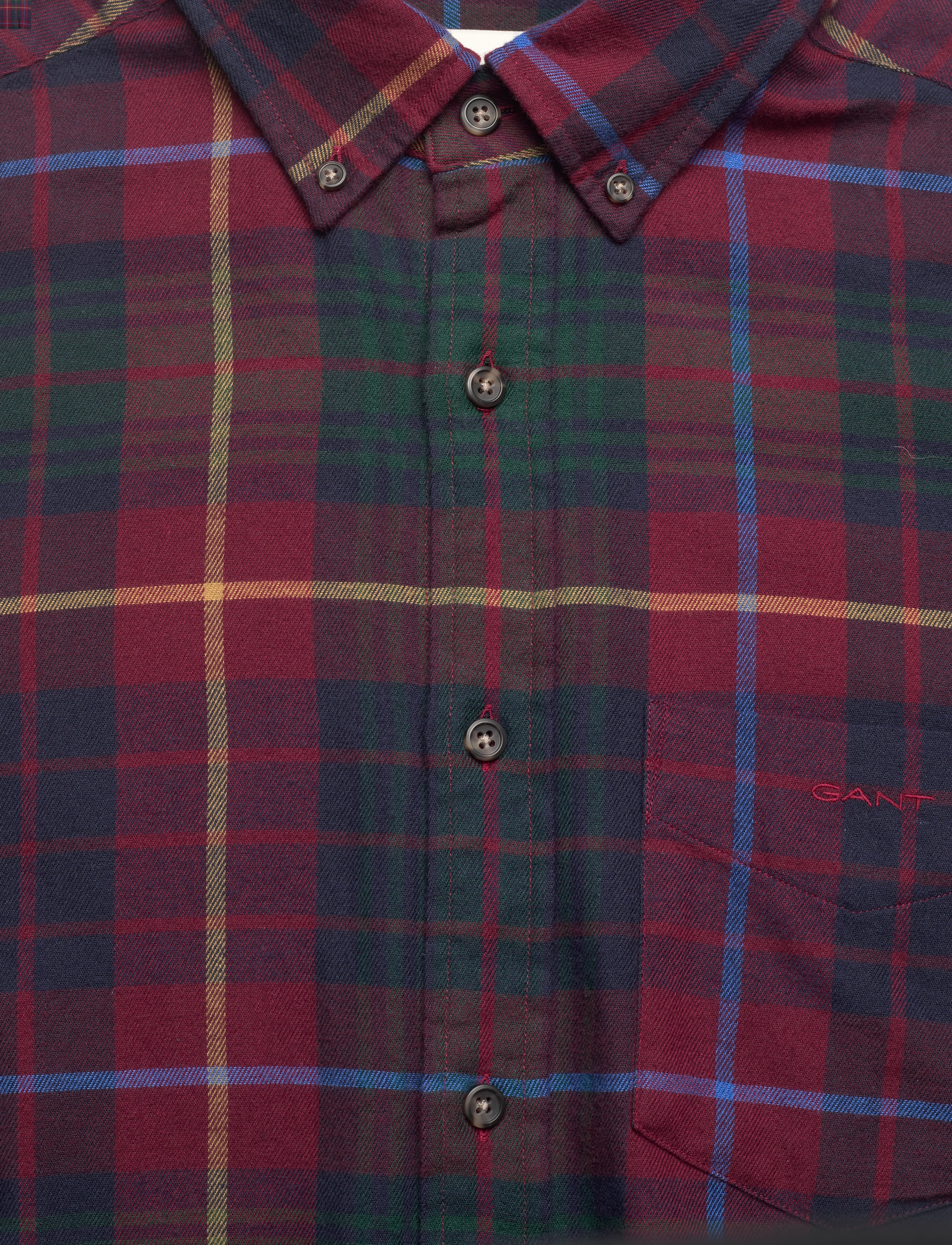 GANT - REG UT PLAID FLANNEL CHECK - plumped red - 2
