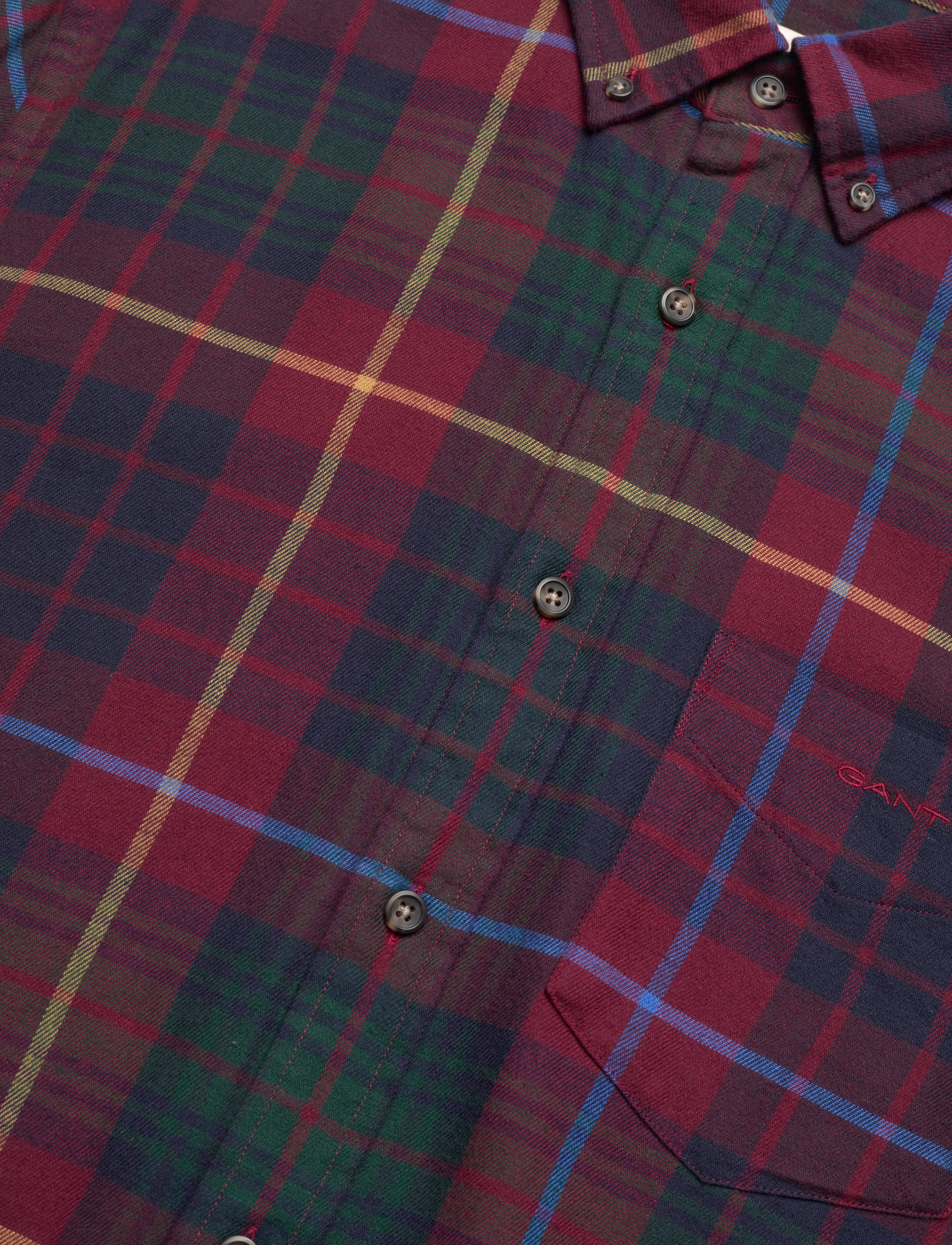 GANT - REG UT PLAID FLANNEL CHECK - plumped red - 3