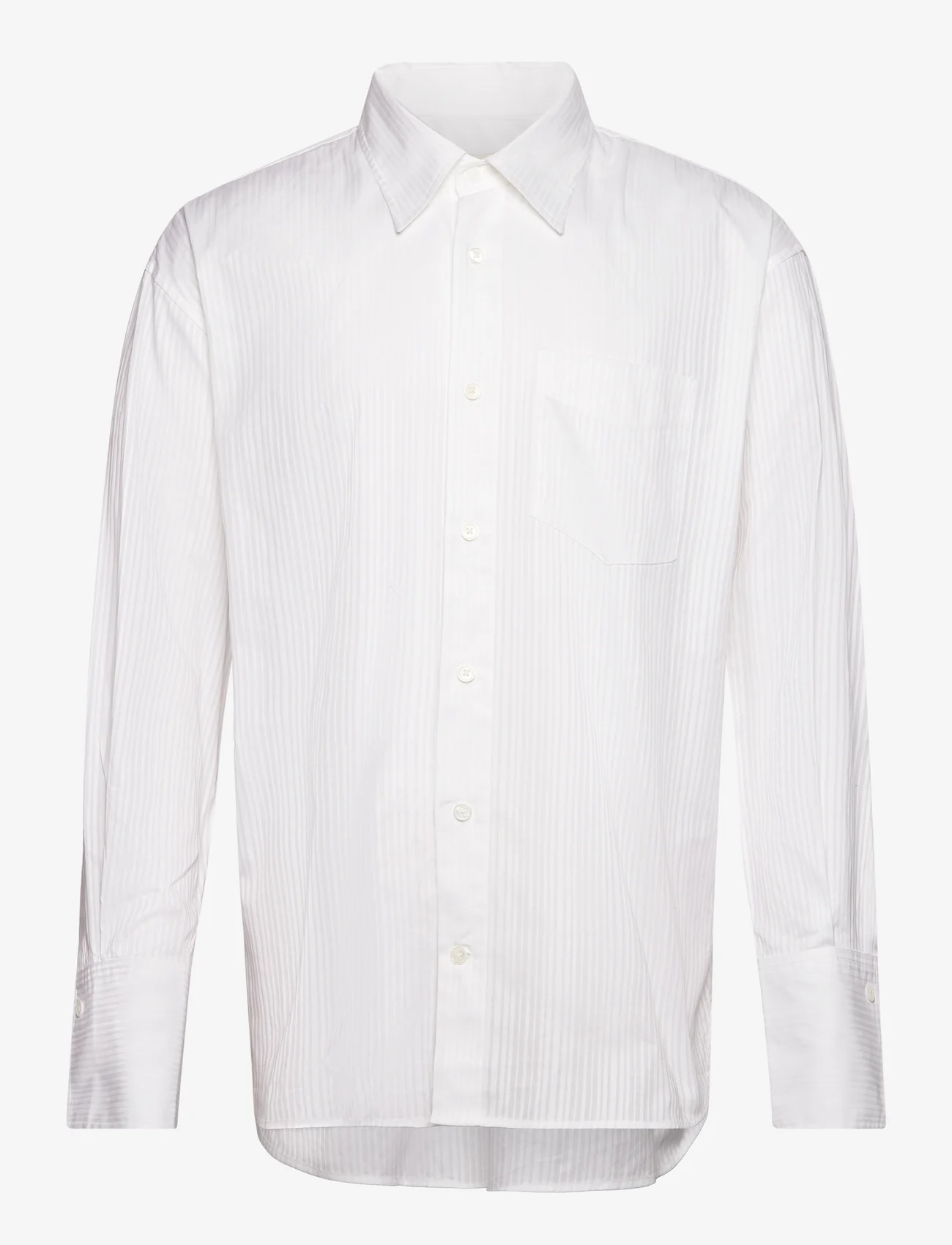 GANT - OS POPLIN DOBBY STRIPE SHIRT - casual skjortor - white - 0