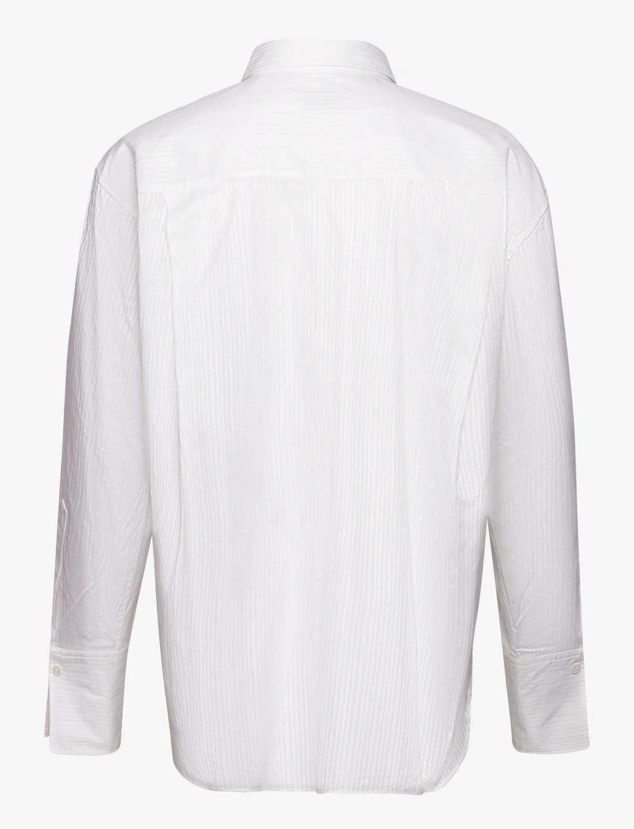 GANT - OS POPLIN DOBBY STRIPE SHIRT - casual skjortor - white - 1