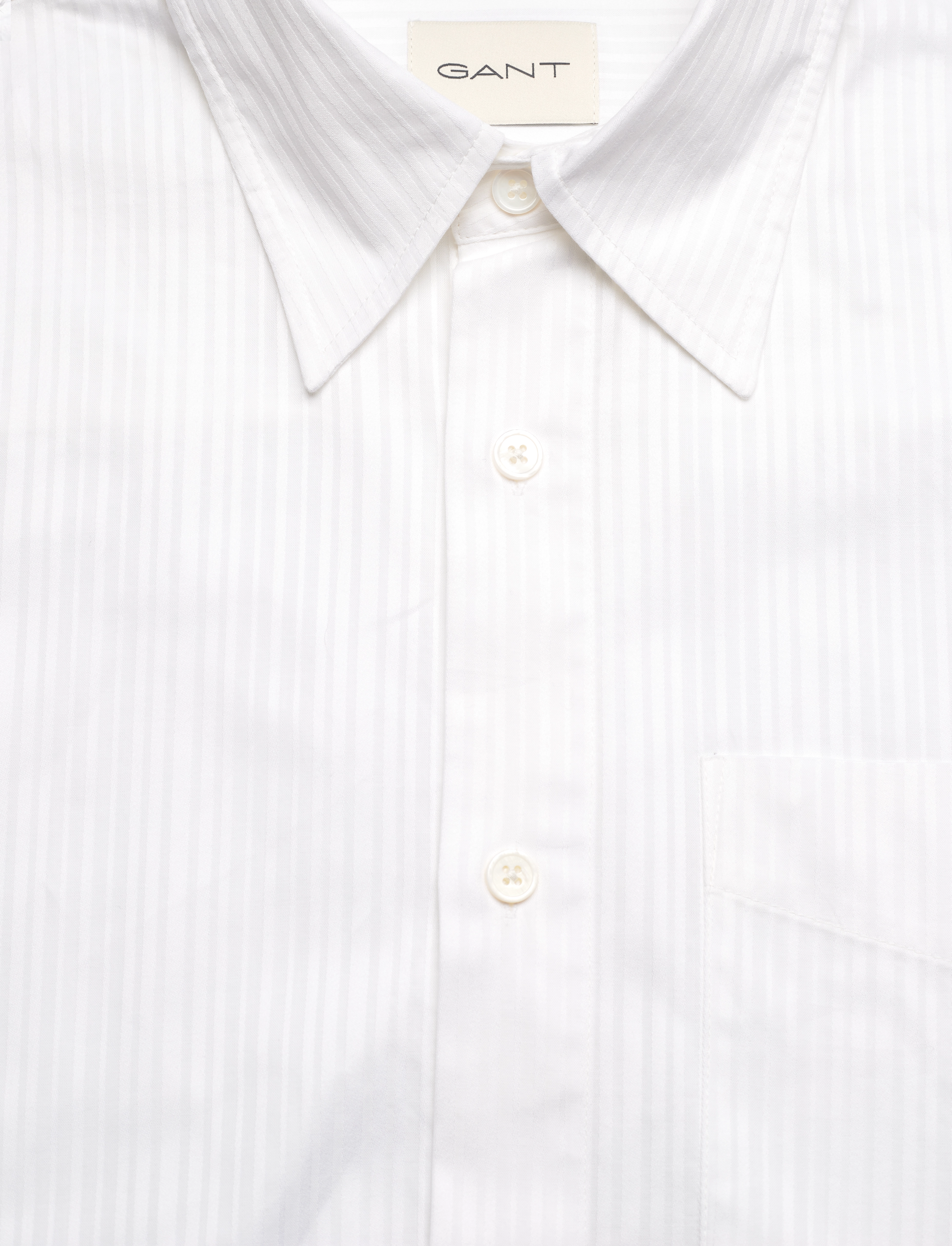 GANT - OS POPLIN DOBBY STRIPE SHIRT - white - 2