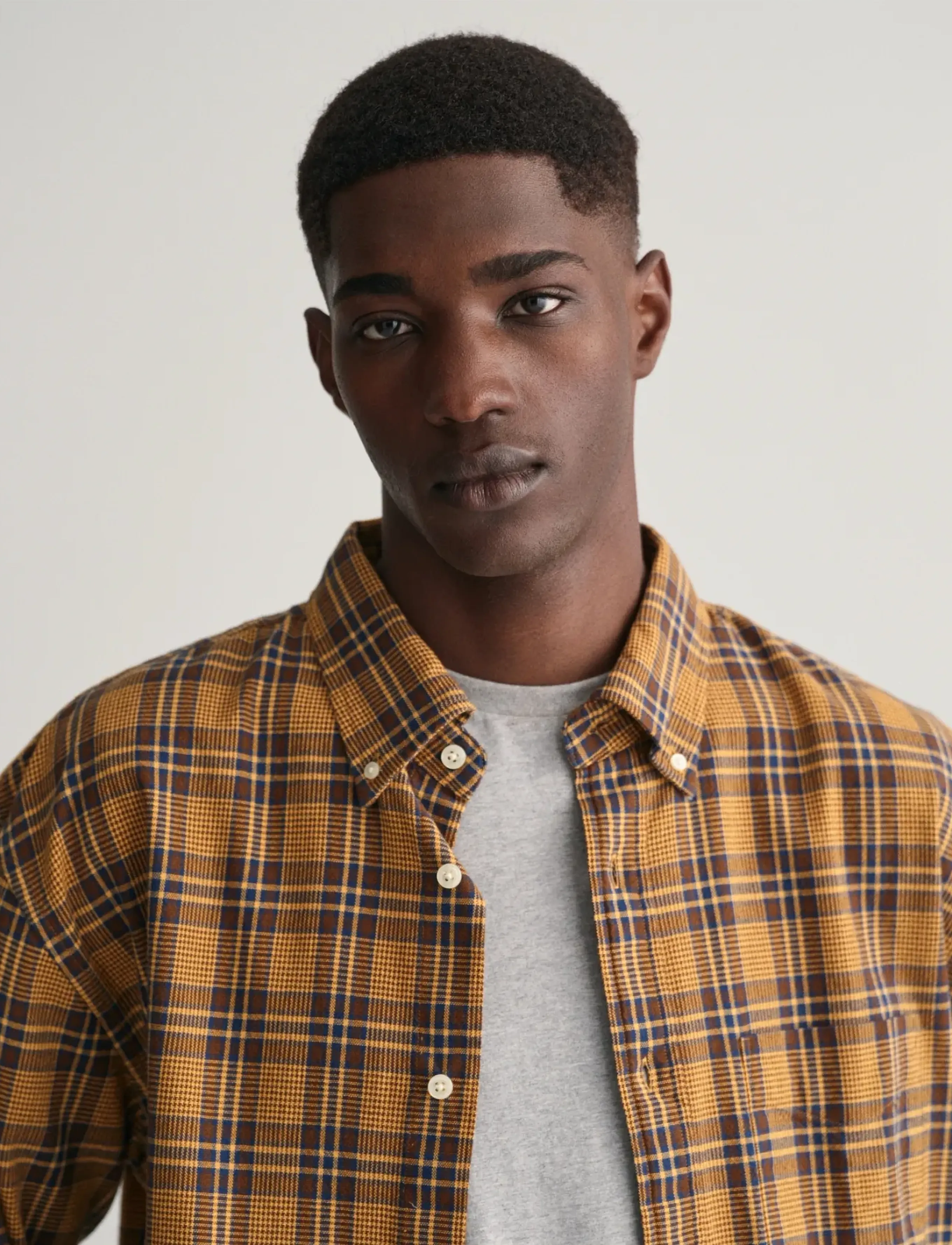 Gant - REL TEXTURE CHECK SHIRT - coral apricot - 4