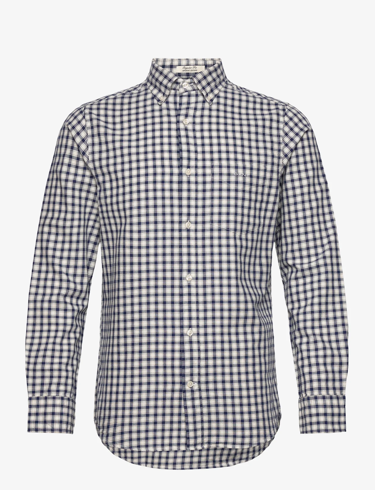 GANT - REG ARCHIVE OXFORD CHECK SHIRT - oxford-skjortor - deep blue - 0