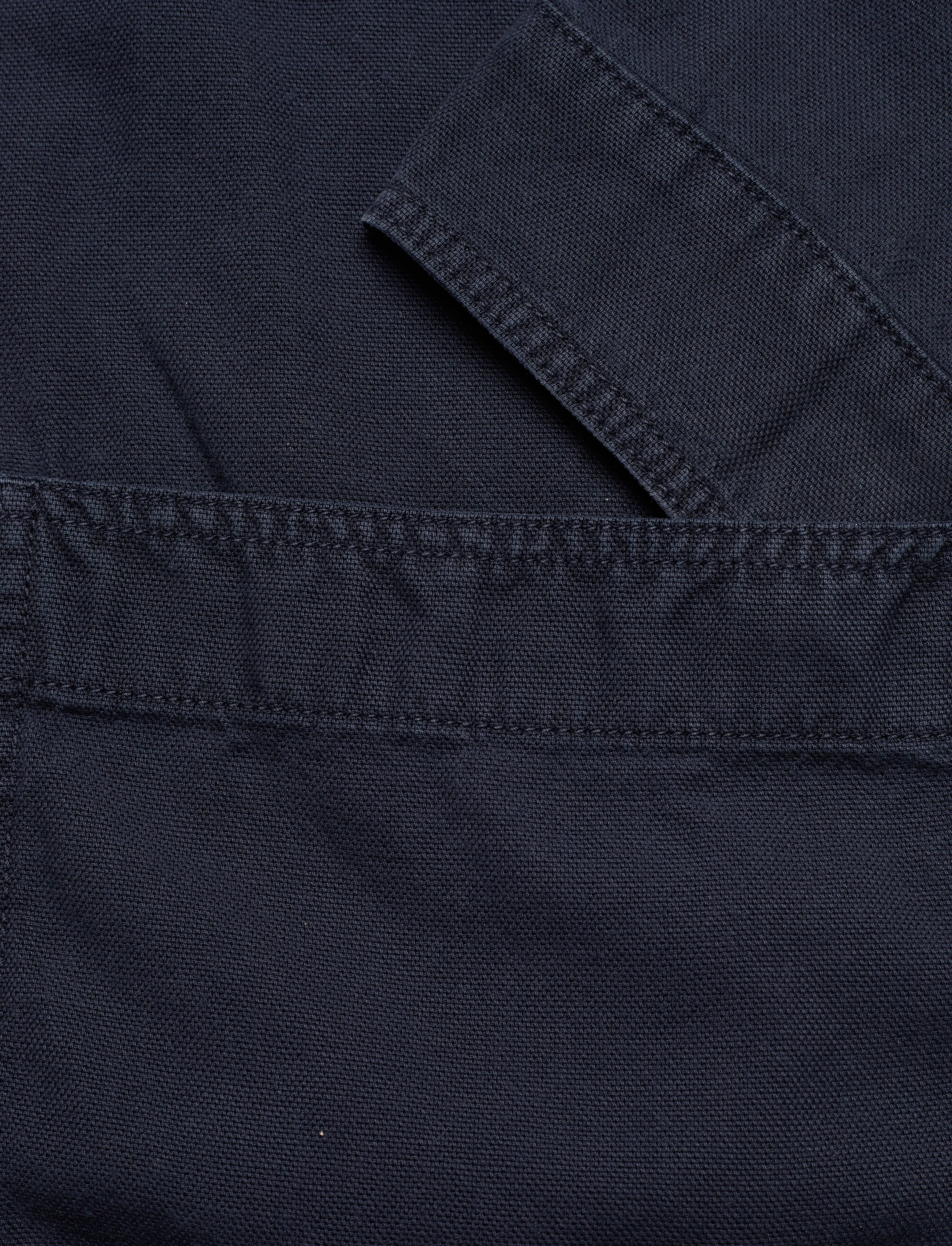 GANT - GMNT DYED COTTON LINEN OVERSHIRT - marine - 3