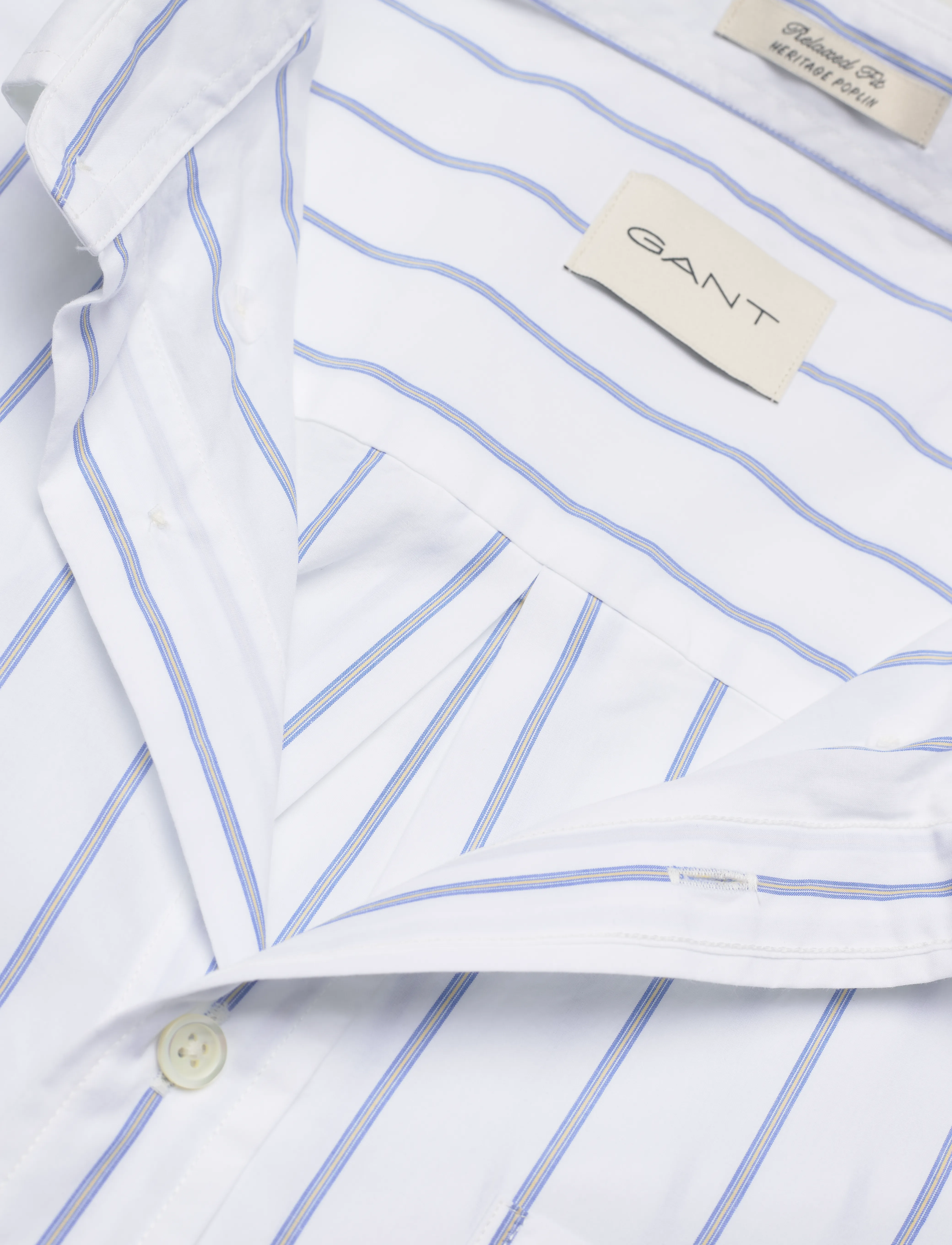 GANT - REL HERITAGE POPLIN STRIPE SHIRT - white - 2