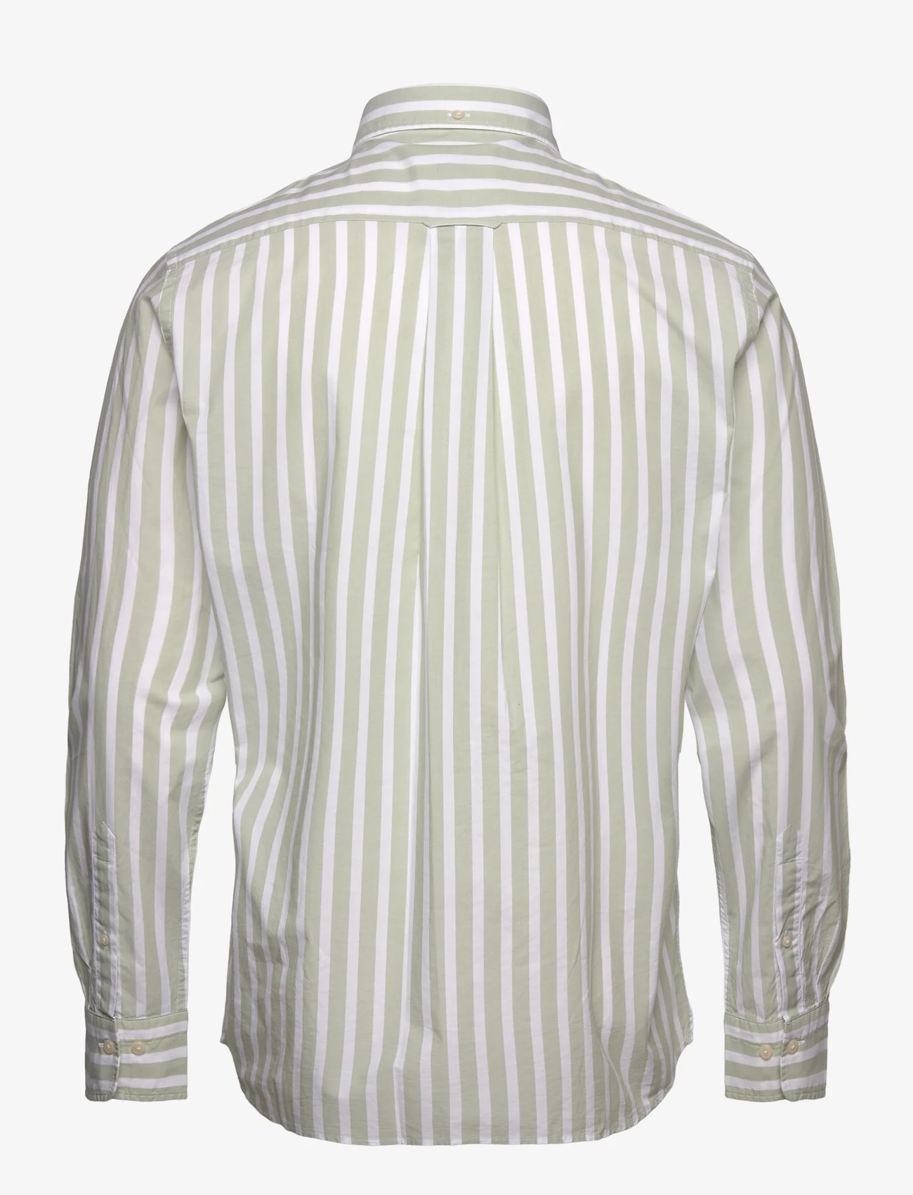 GANT - REG WIDE POPLIN STRIPE SHIRT - casual shirts - milky matcha - 1