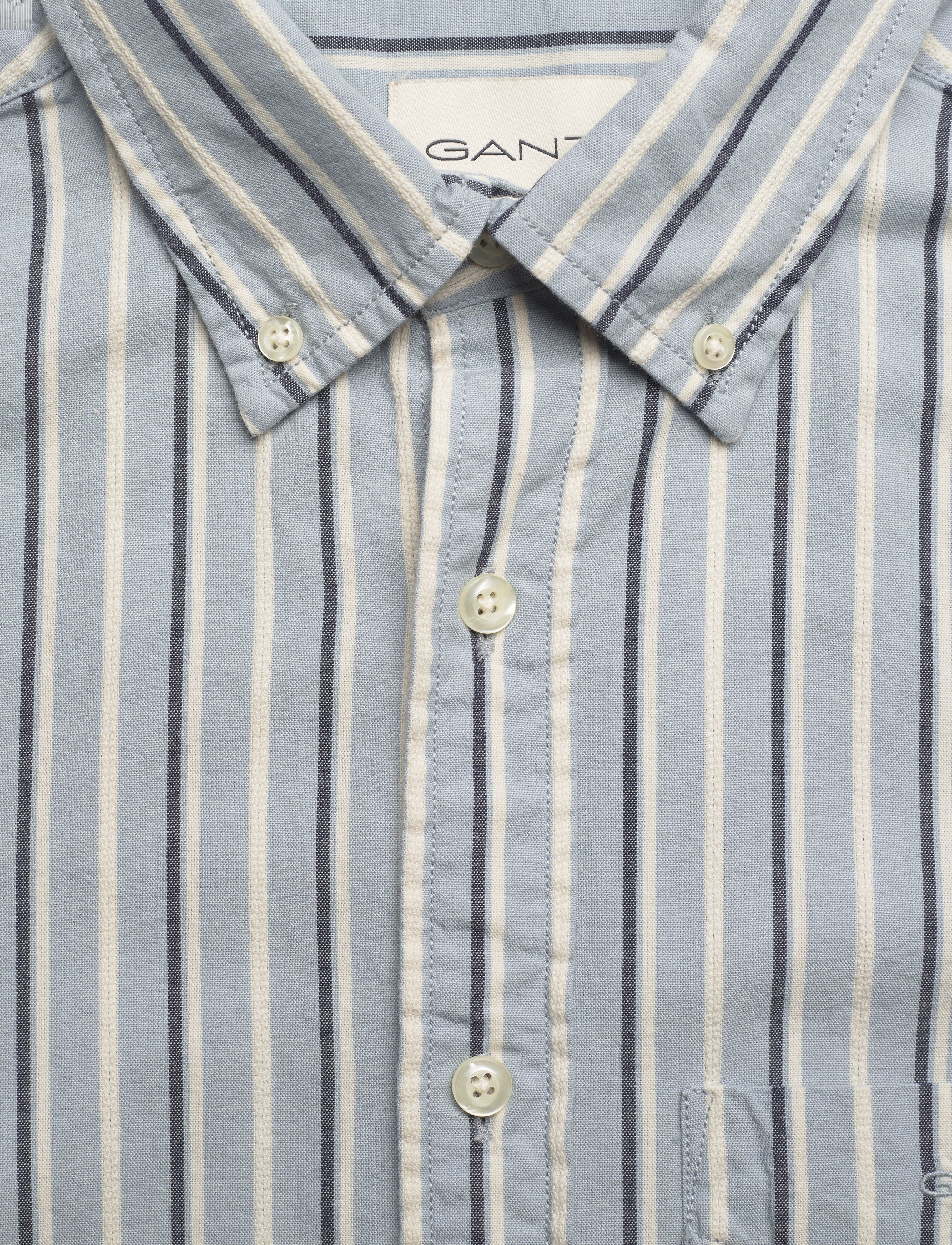 GANT - REG DOBBY STRIPE SHIRT - dove blue - 2