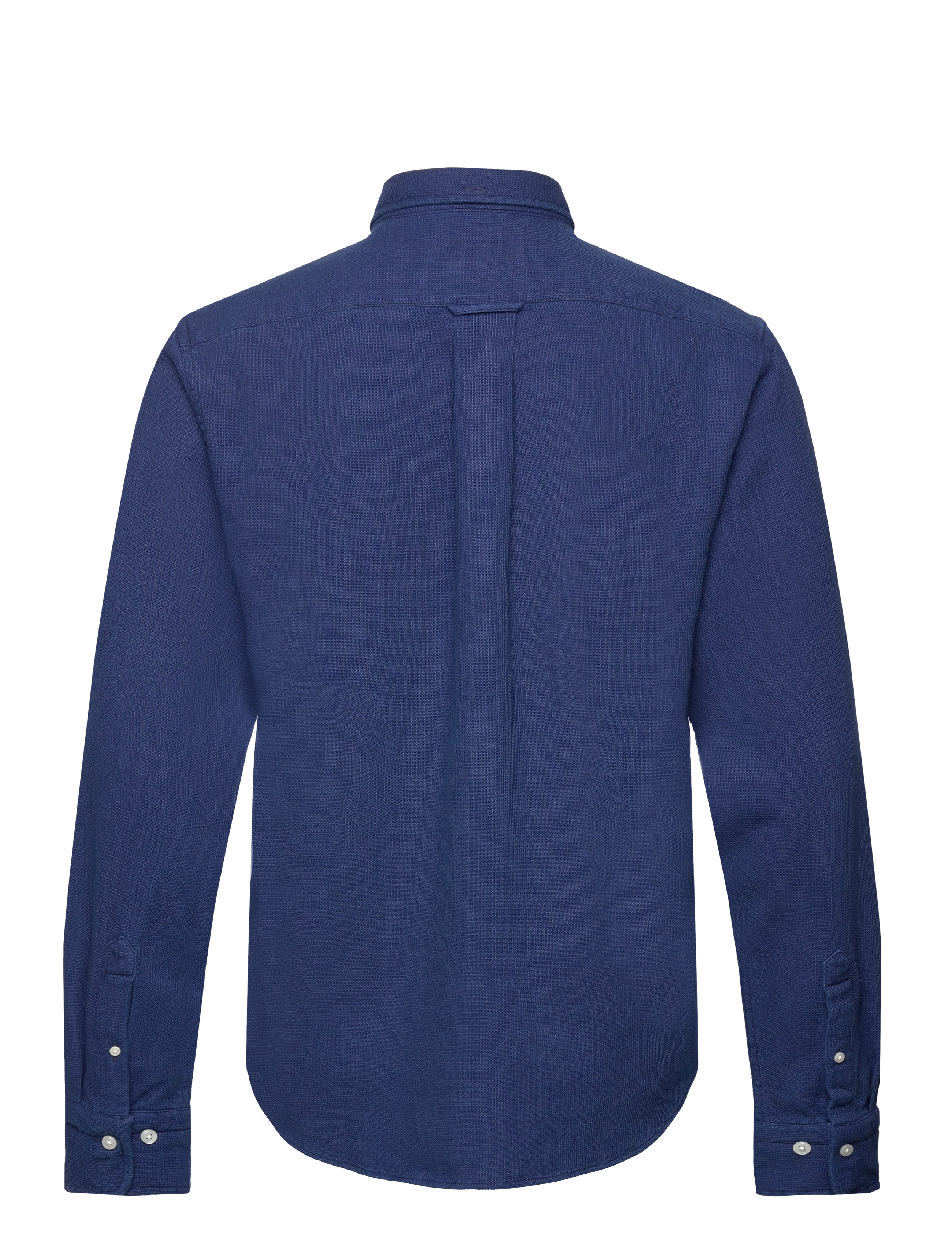 GANT - REG INDIGO WAFFLE SHIRT - dark indigo - 1