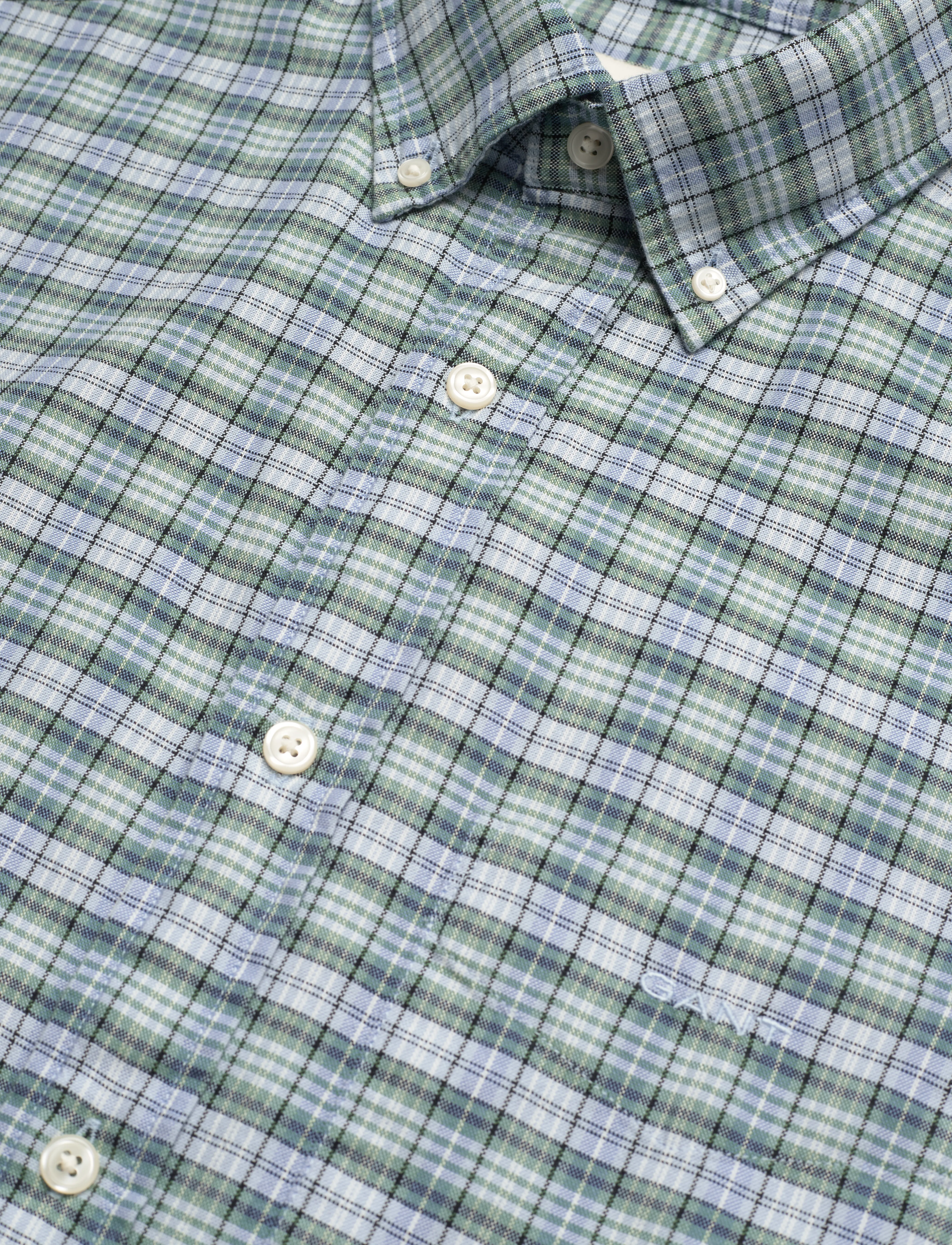 GANT - REG ARCHIVE OXFORD CHECK SHIRT - dove blue - 3