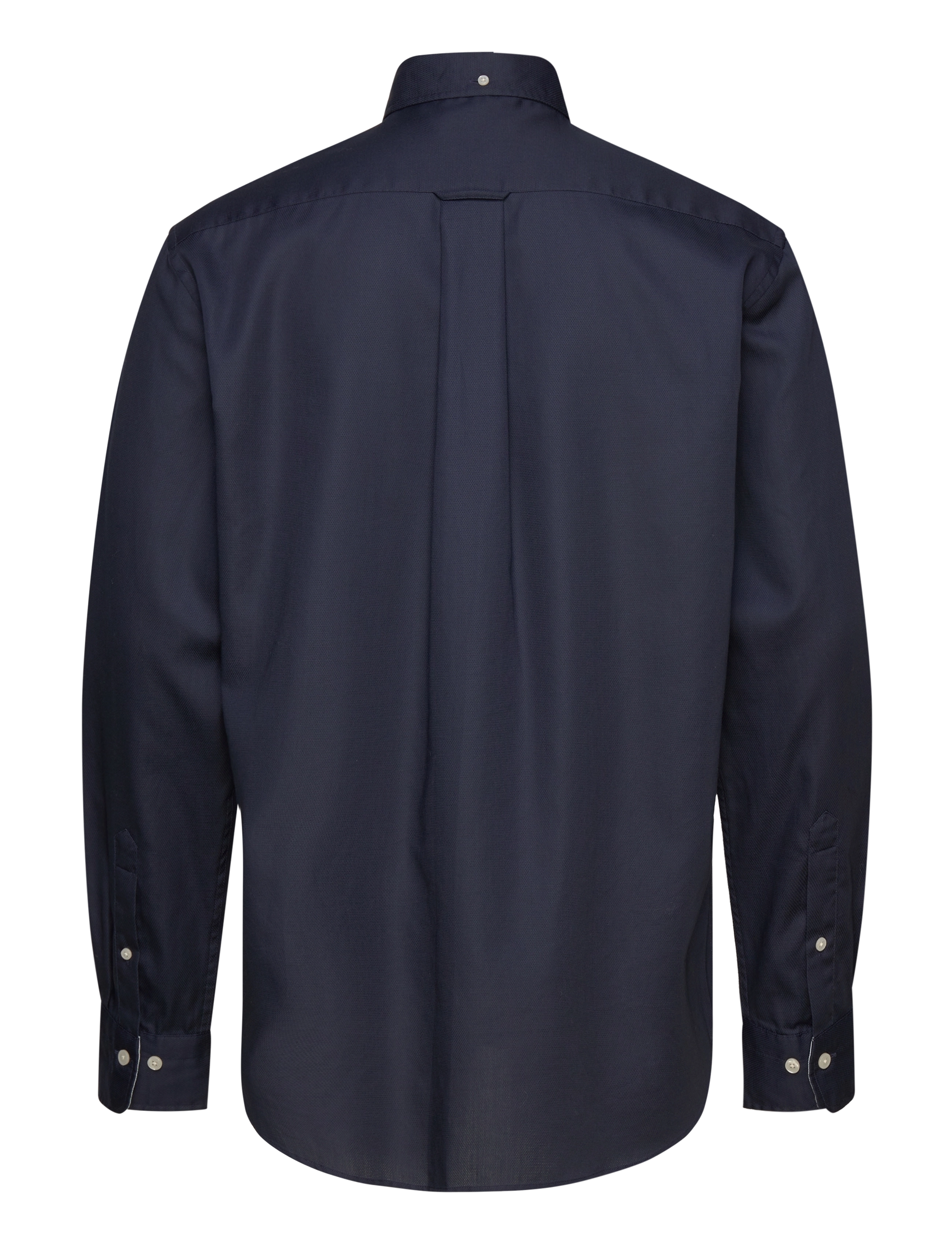 GANT - REG HONEYCOMB TEXTURE SHIRT - evening blue - 1