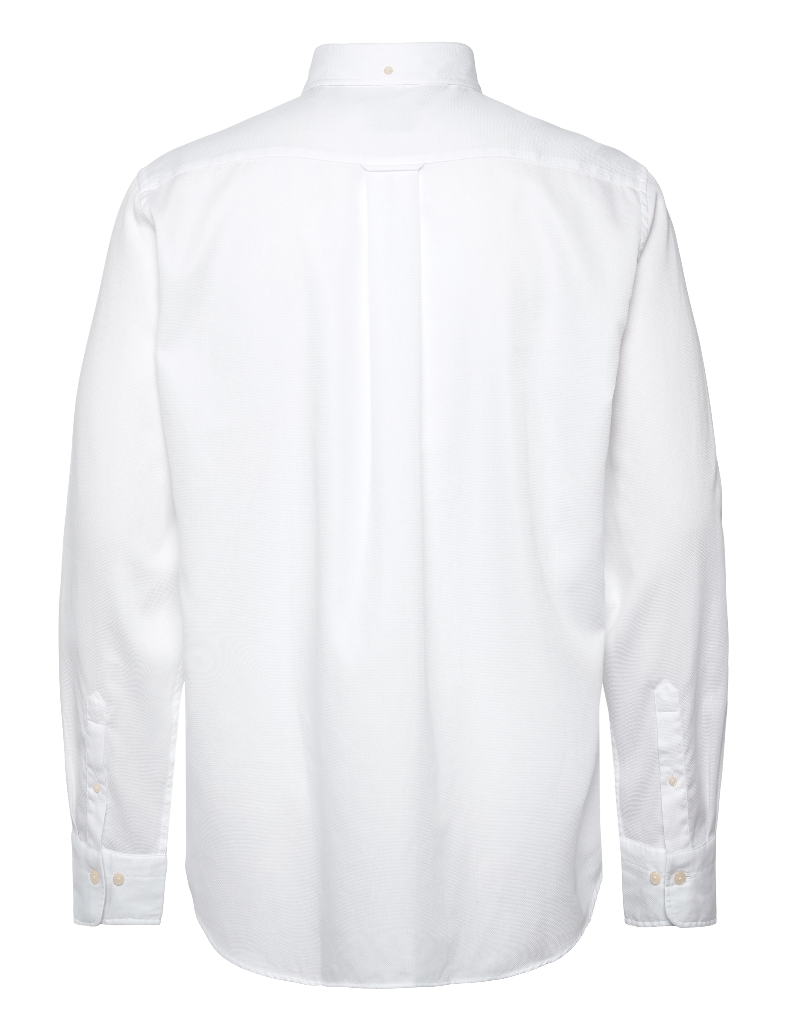 GANT - REG HONEYCOMB TEXTURE SHIRT - white - 1