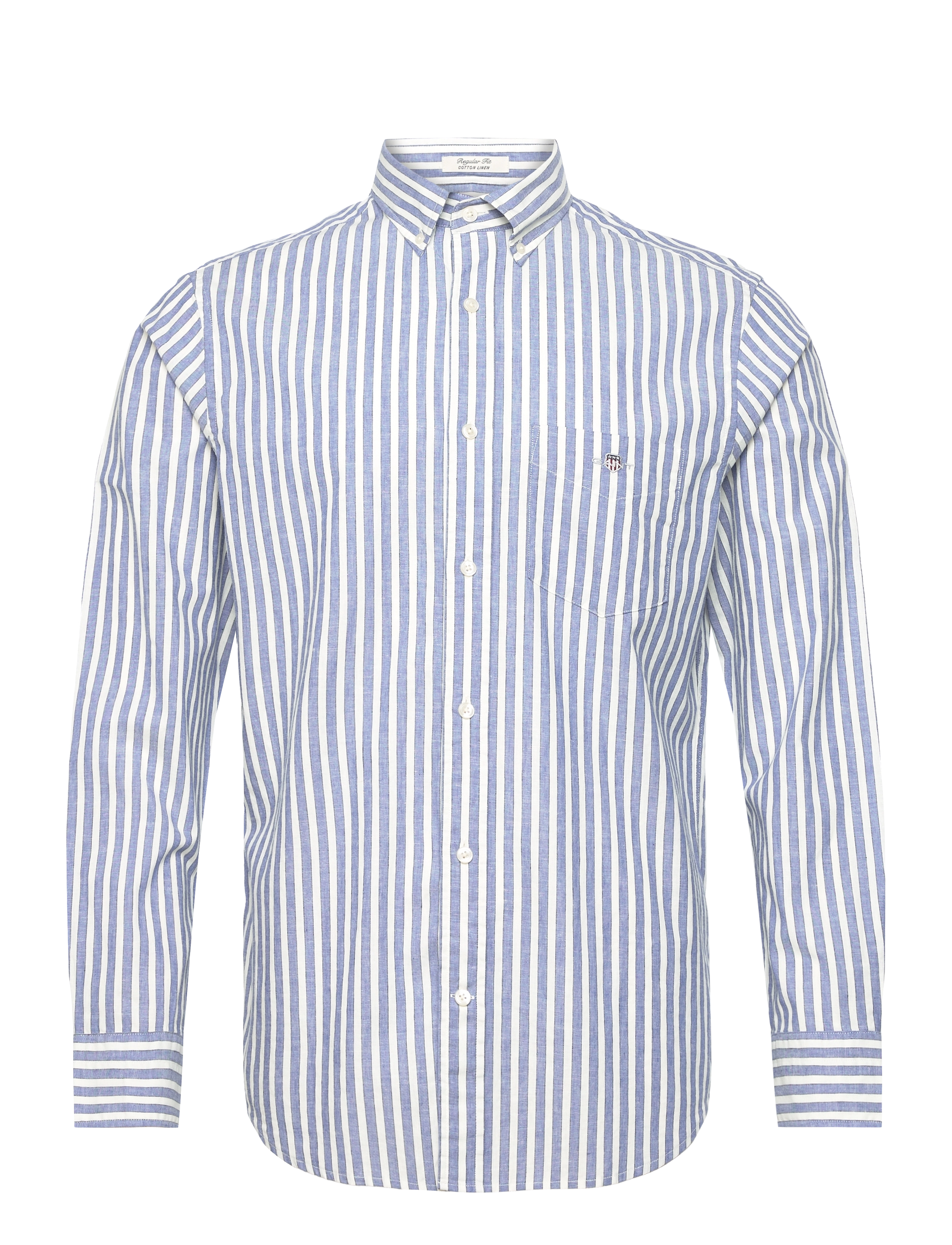 Reg Cotton Linen Stripe Shirt