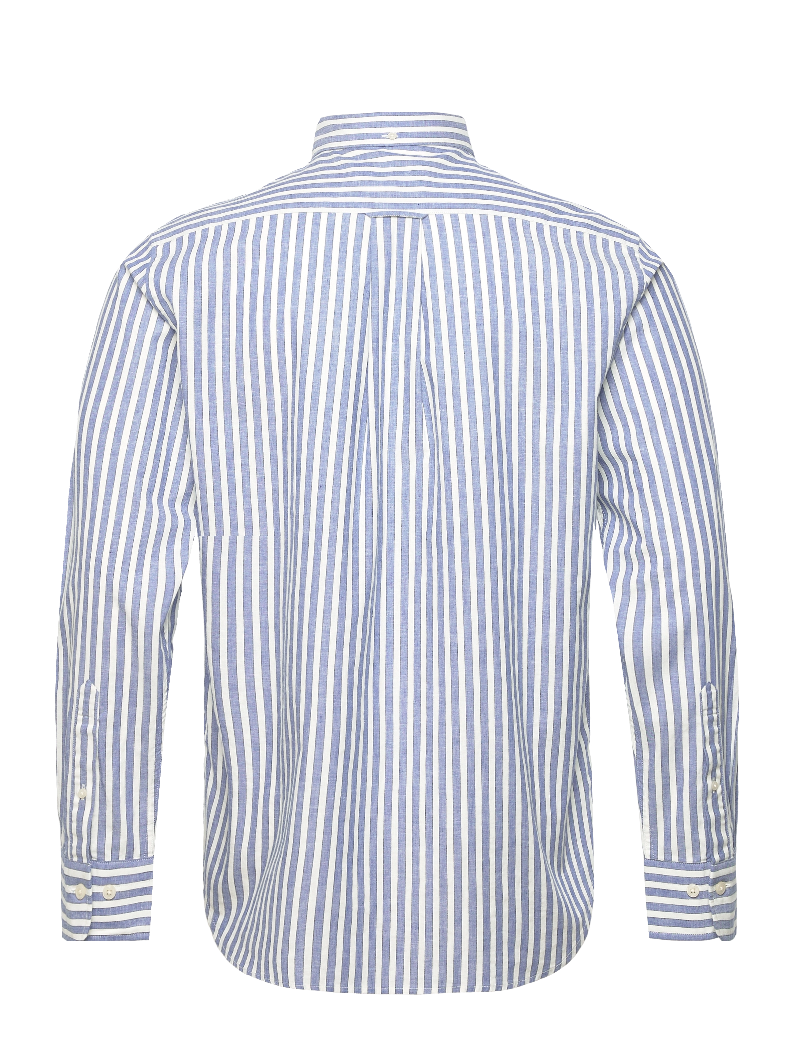 GANT - REG COTTON LINEN STRIPE SHIRT - rich blue - 1