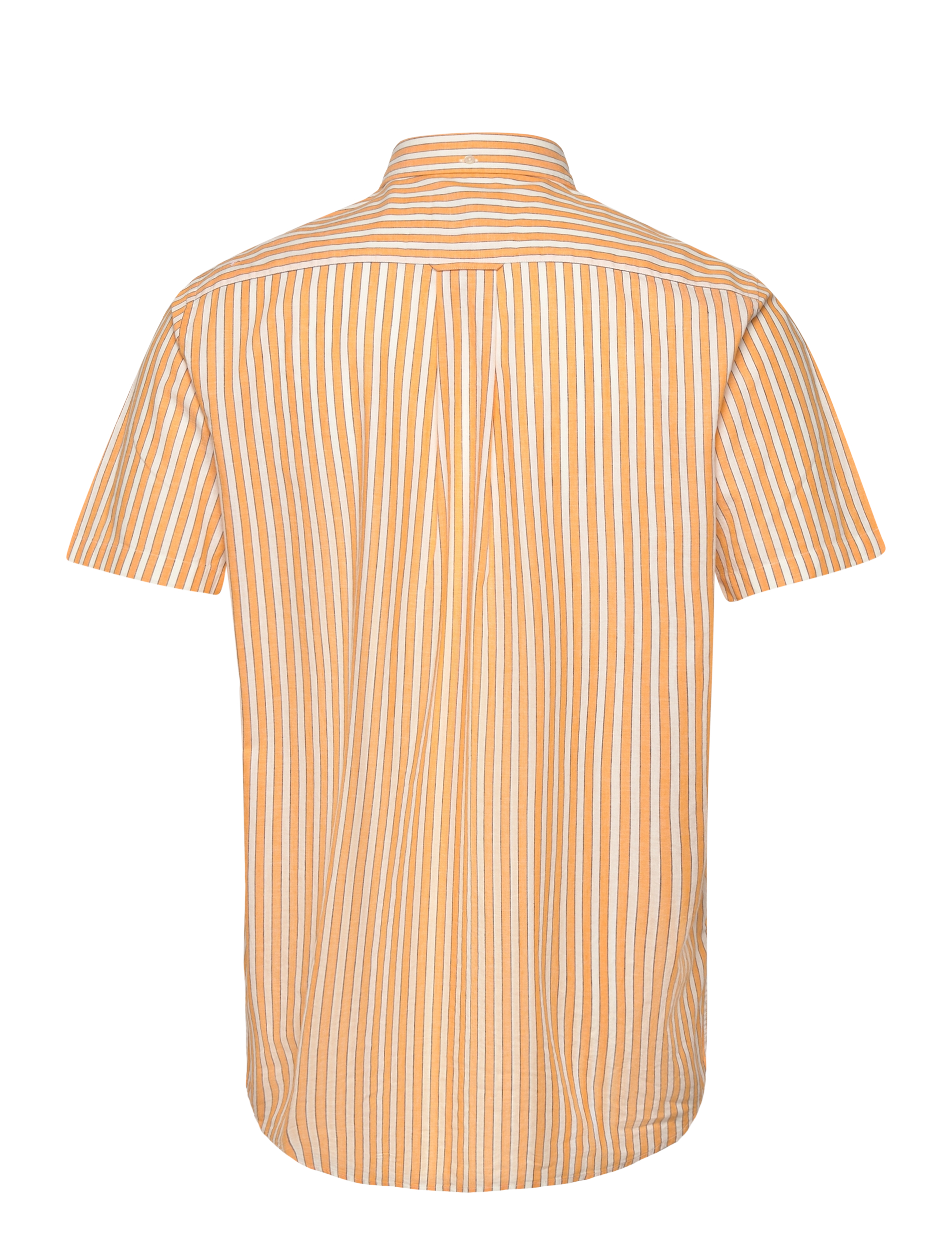GANT - REG COTTON LINEN STRIPE SS SHIRT - medal yellow - 1