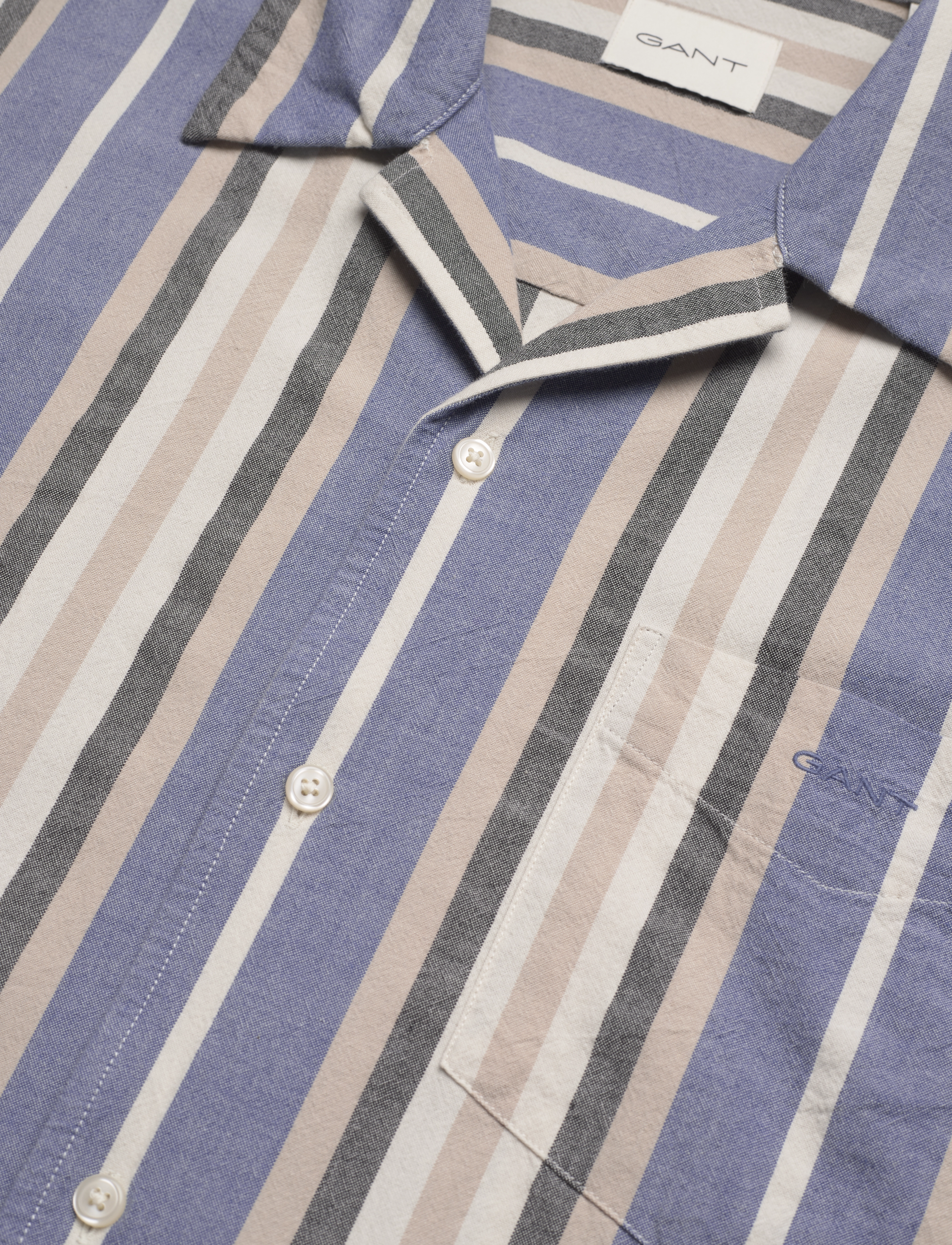 GANT - REL WIDE STRIPE SS SHIRT - rich blue - 3