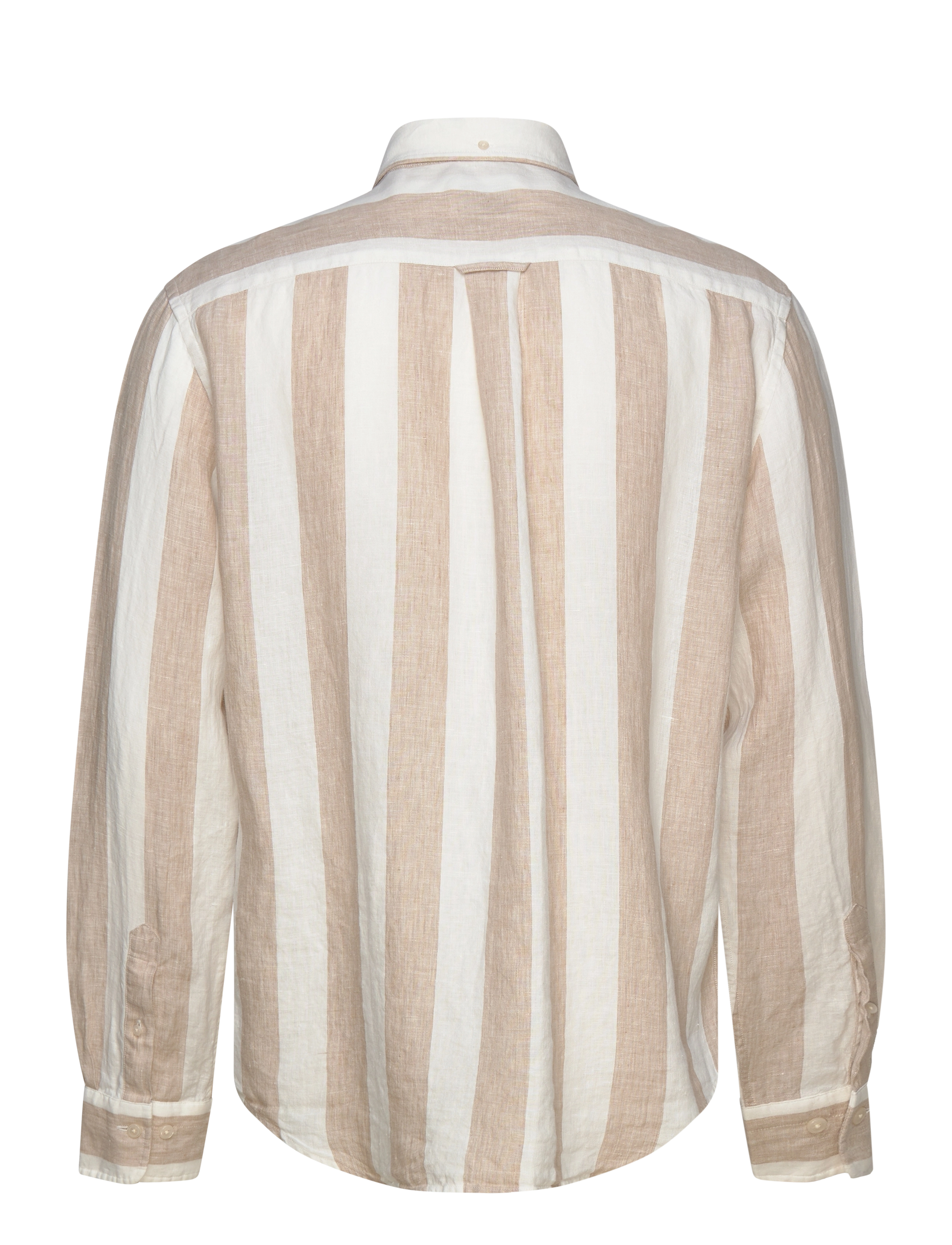 GANT - REG BOLD STRIPE LINEN SHIRT - concrete beige - 2
