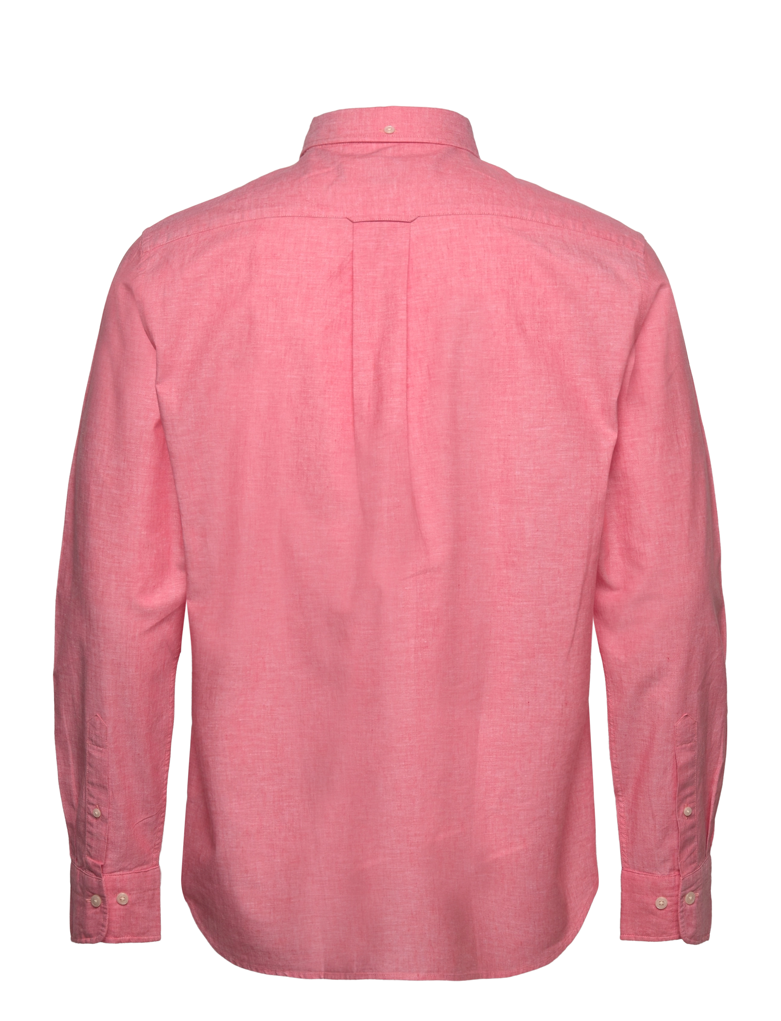 GANT - REG COTTON LINEN SHIRT - sunset pink - 1
