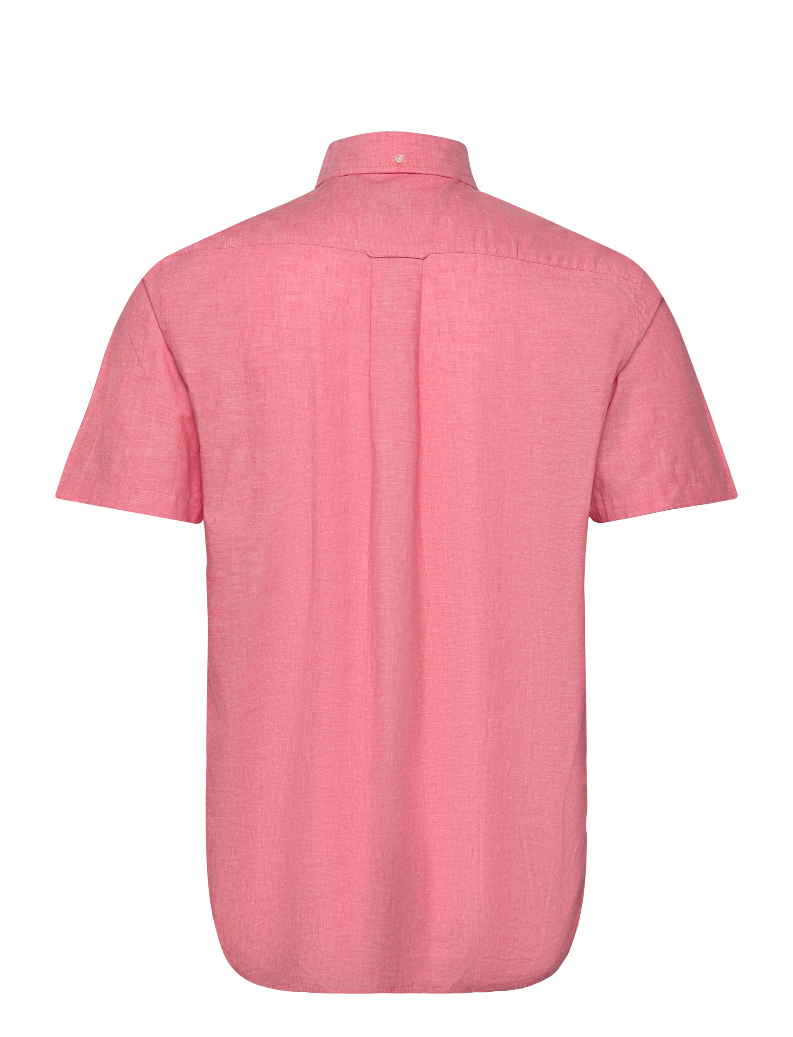 GANT - REG COTTON LINEN SS SHIRT - sunset pink - 1