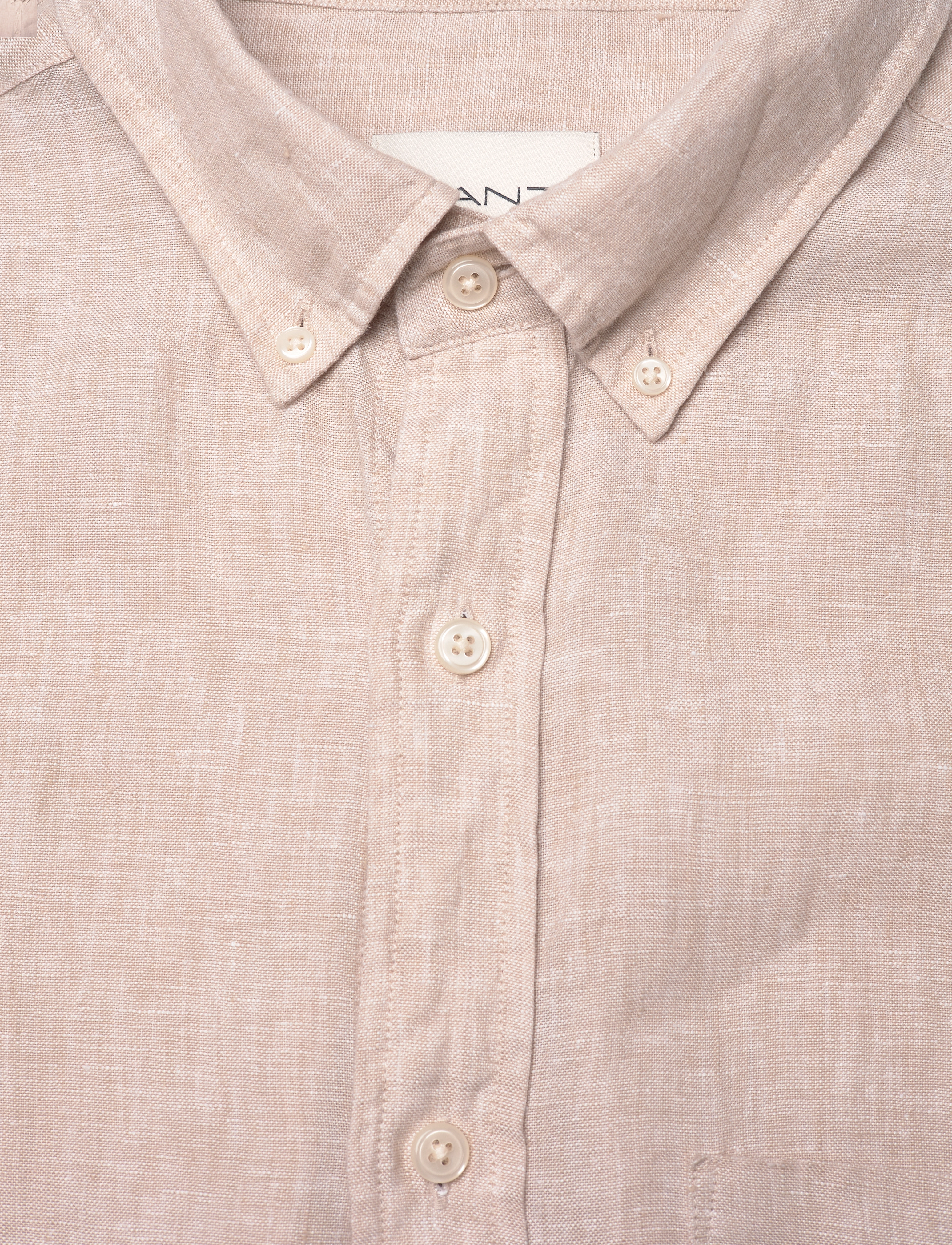 GANT - REG LINEN SHIRT - dry sand - 5