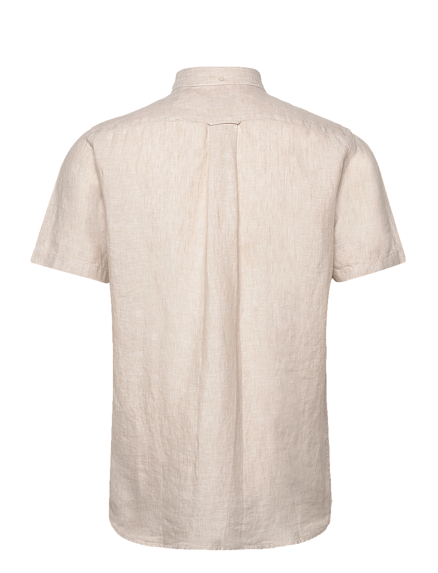 Gant - REG LINEN SS SHIRT - leinenhemden - dry sand - 1