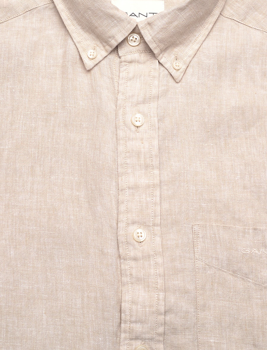Gant - REG LINEN SS SHIRT - leinenhemden - dry sand - 2