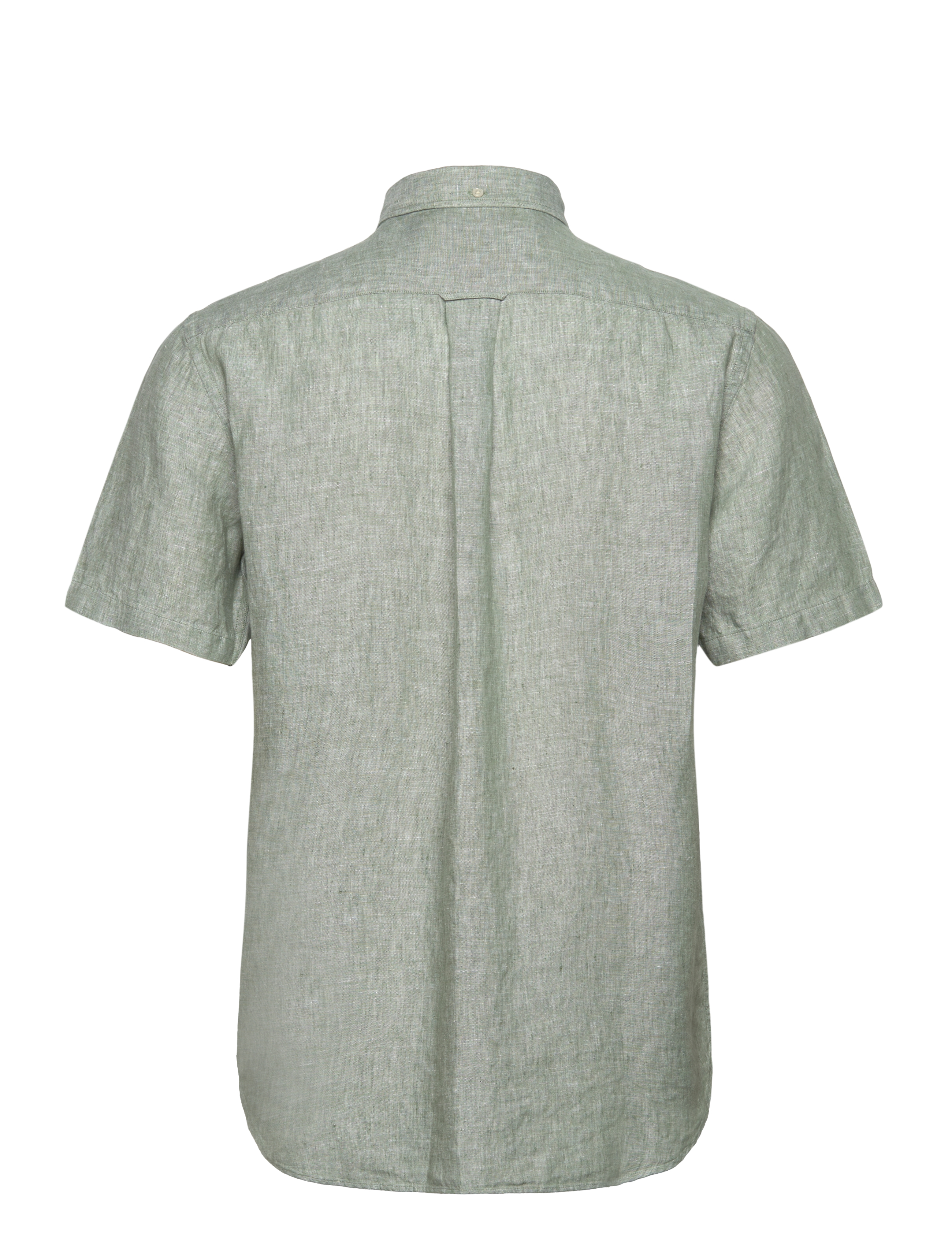 Gant - REG LINEN SS SHIRT - kalamata green - 2