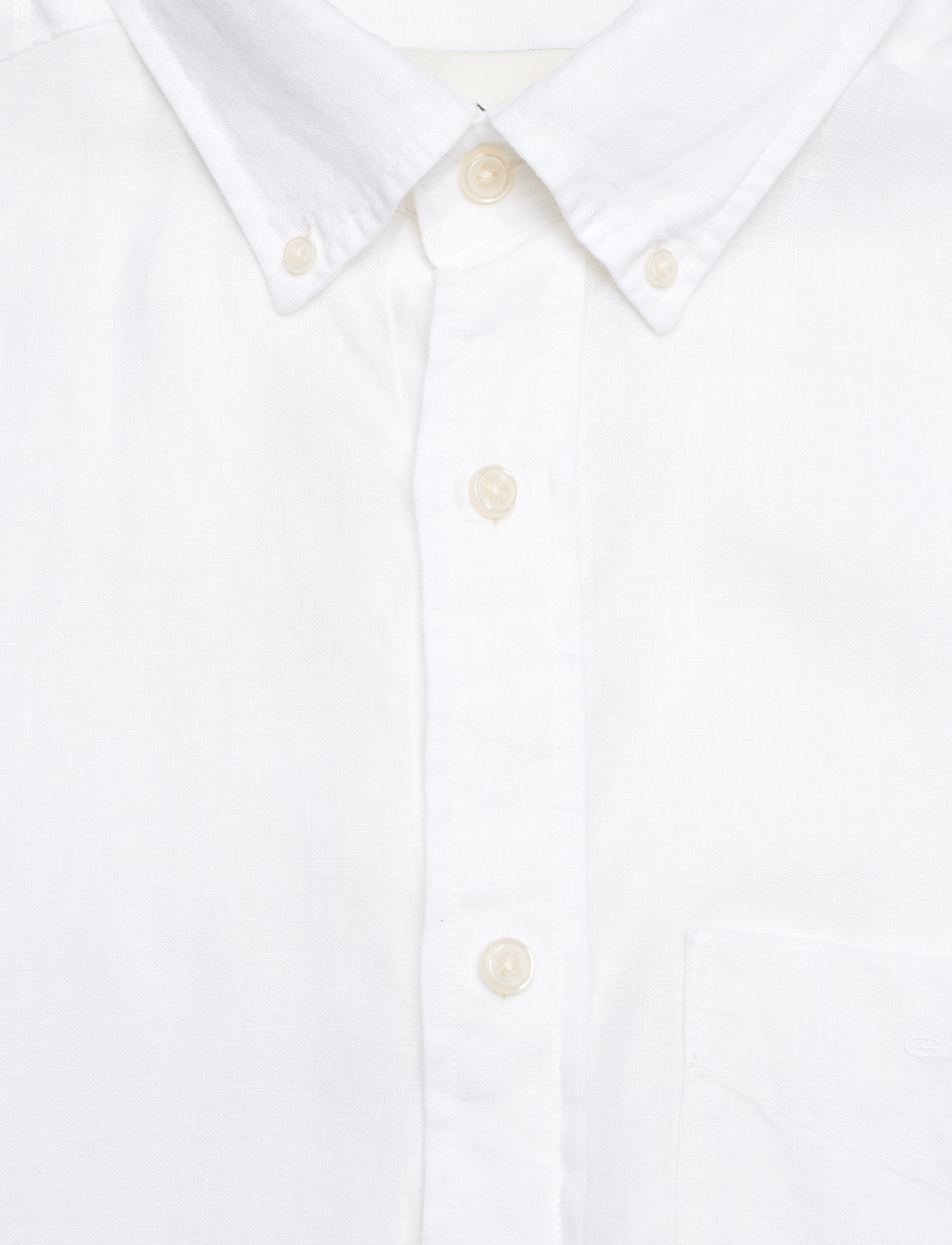 Gant - REG LINEN SS SHIRT - white - 2