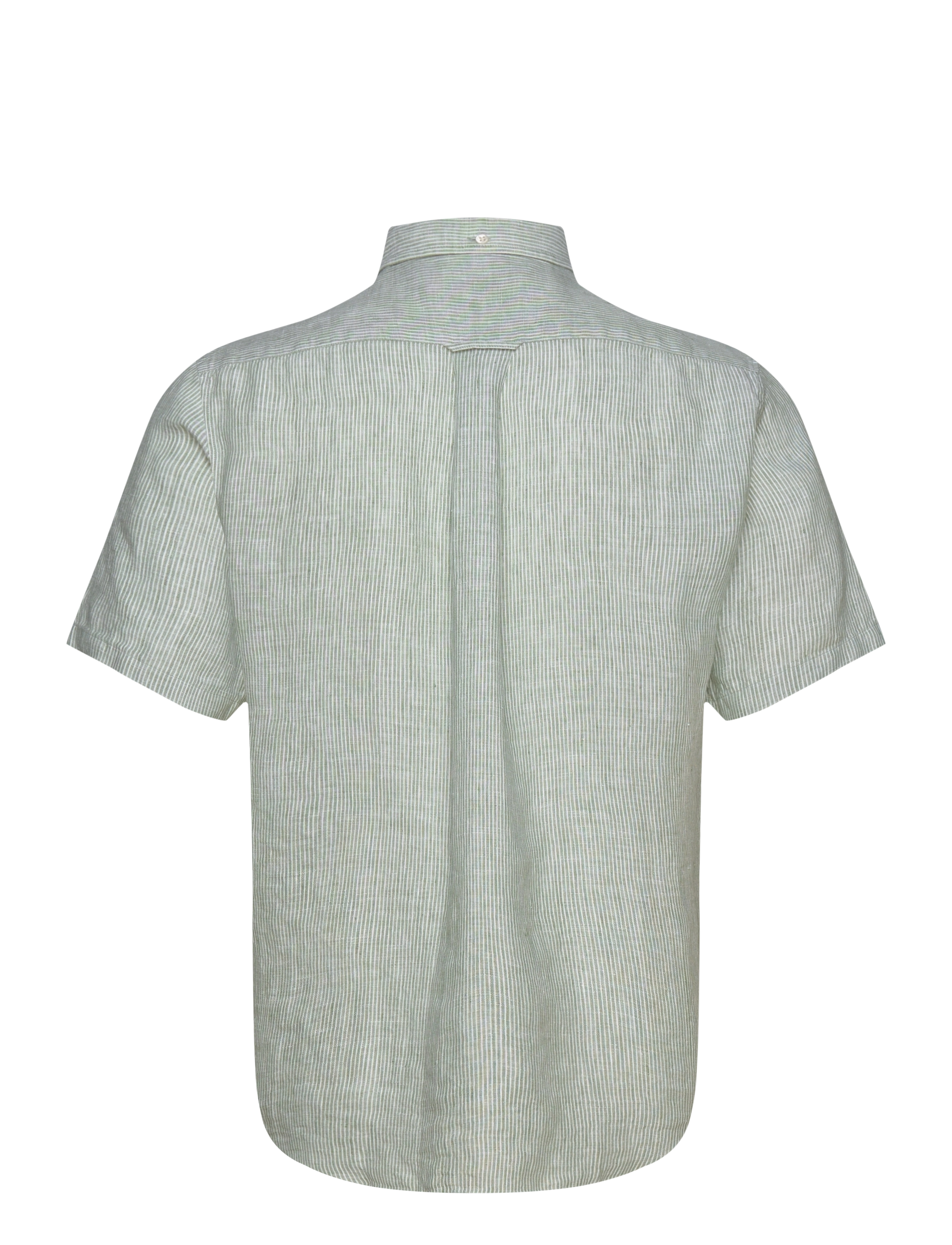GANT - REG LINEN STRIPE SS SHIRT - kalamata green - 2