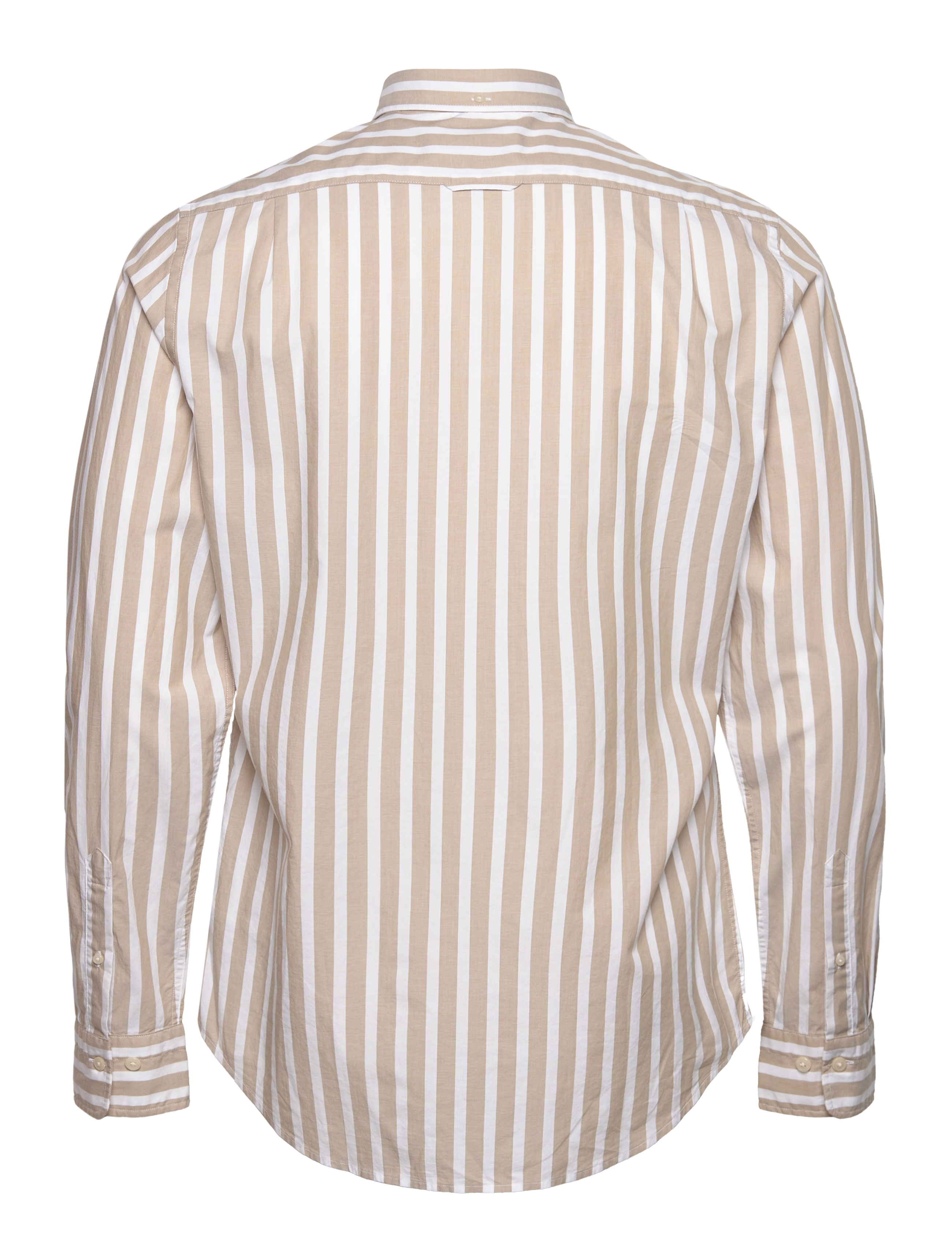 GANT - SLIM WIDE POPLIN STRIPE SHIRT - dried khaki - 1