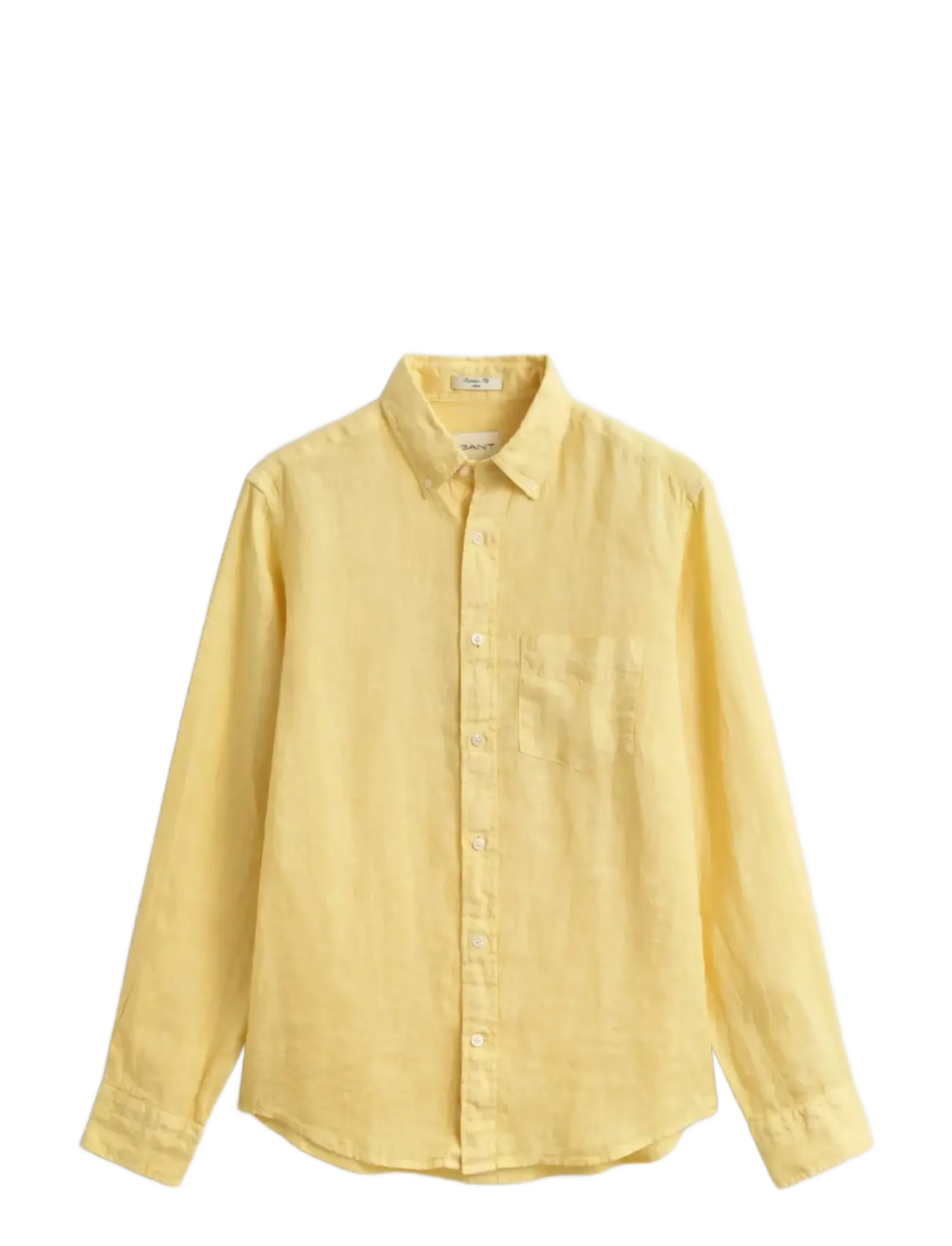 GANT Reg Gmnt Dyed Linen Shirt Gelb - XXL - Herren