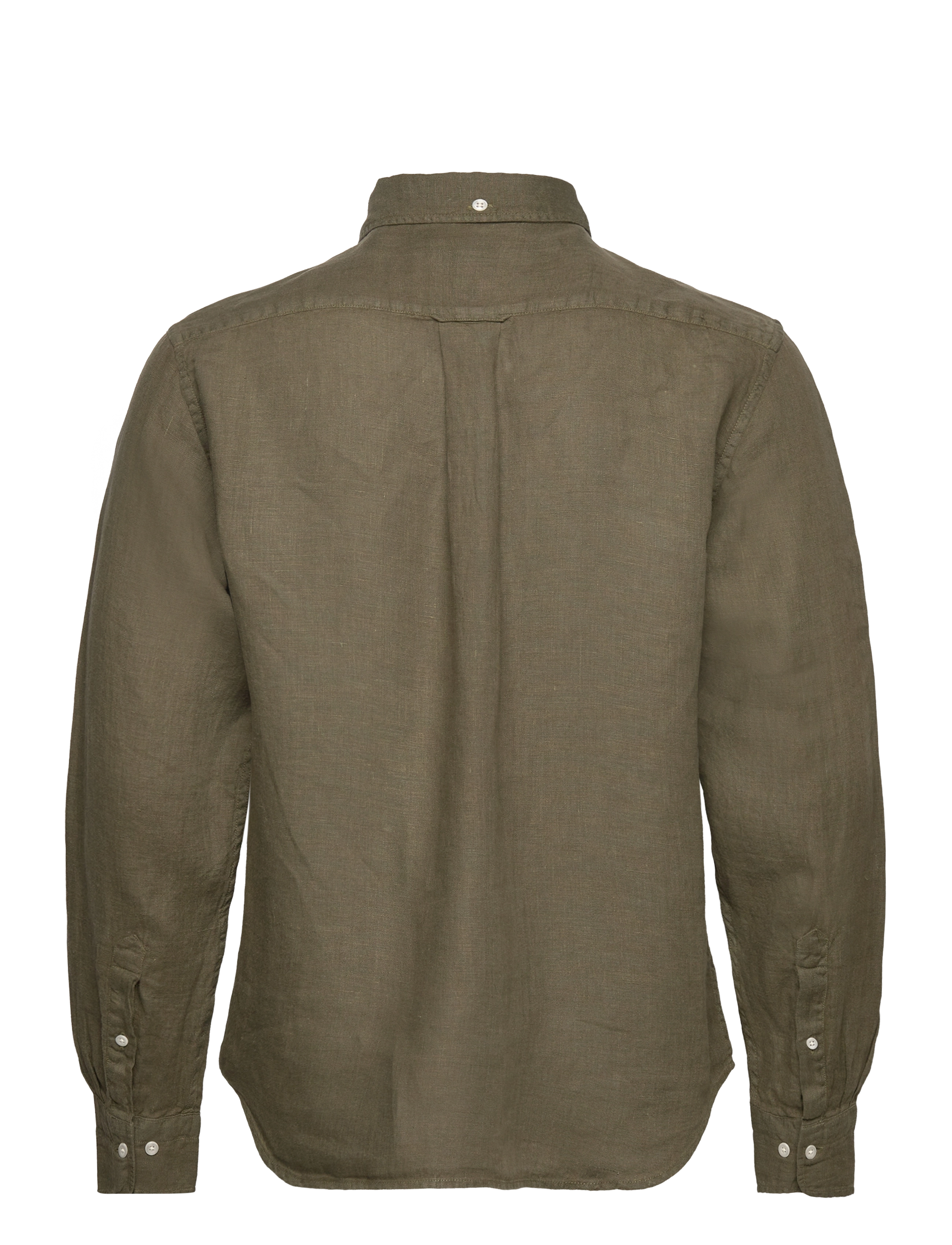 Gant - REG GMNT DYED LINEN SHIRT - linased särgid - juniper green - 1