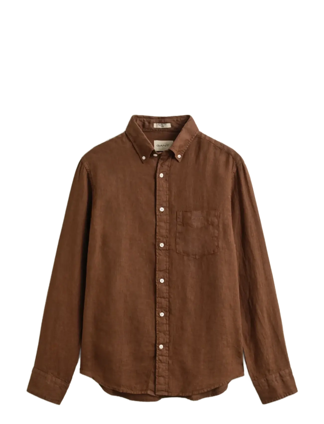 GANT Reg Gmnt Dyed Linen Shirt Braun - XXXL - Herren