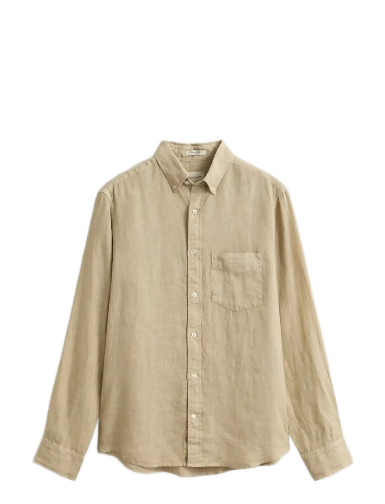 GANT Reg Gmnt Dyed Linen Shirt Beige - XXL - Herren
