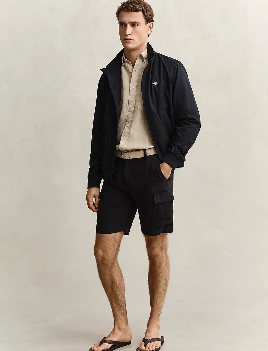 Gant - REG GMNT DYED LINEN SHIRT - leinenhemden - oat beige - 4