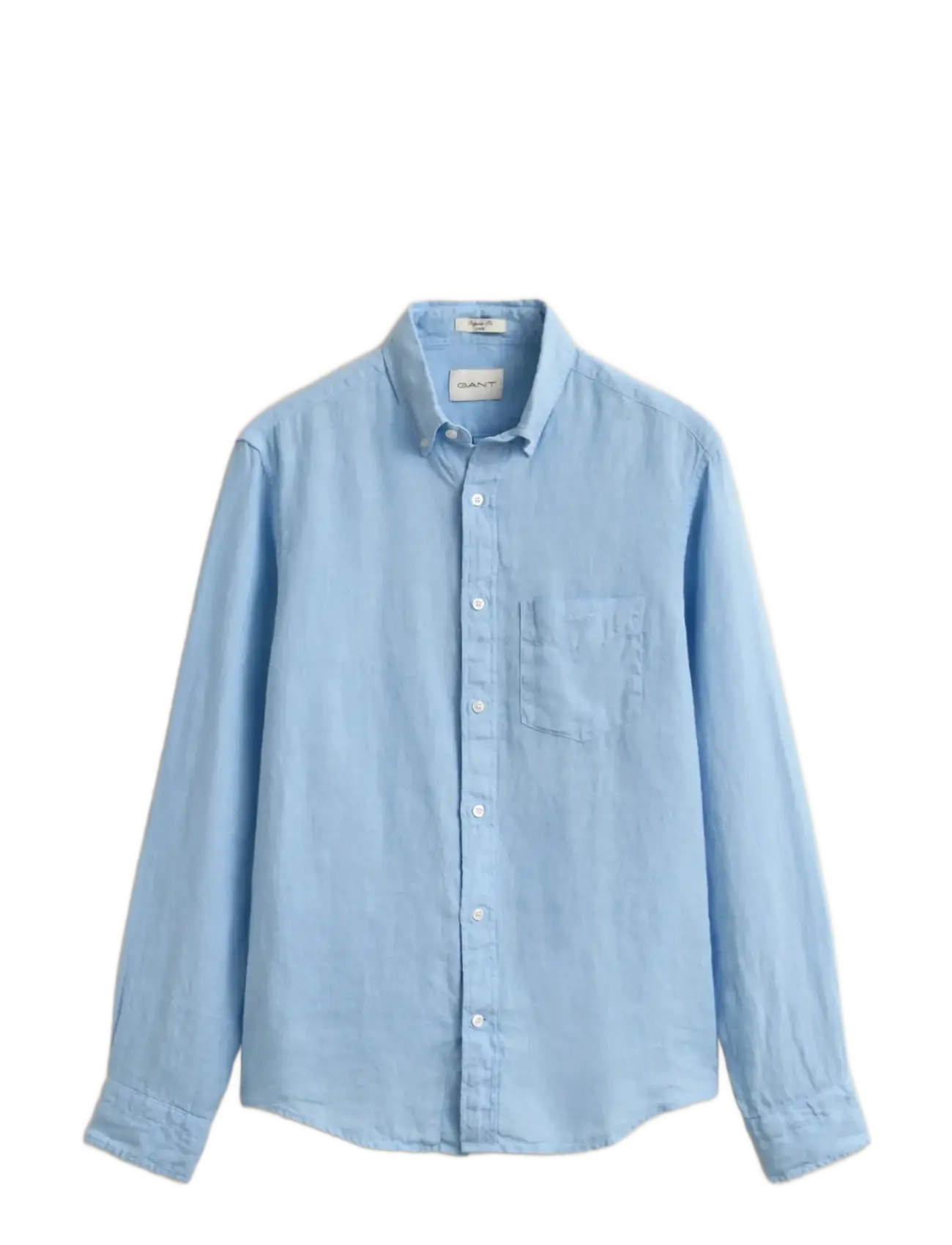 GANT Reg Gmnt Dyed Linen Shirt Blau - XL - Herren