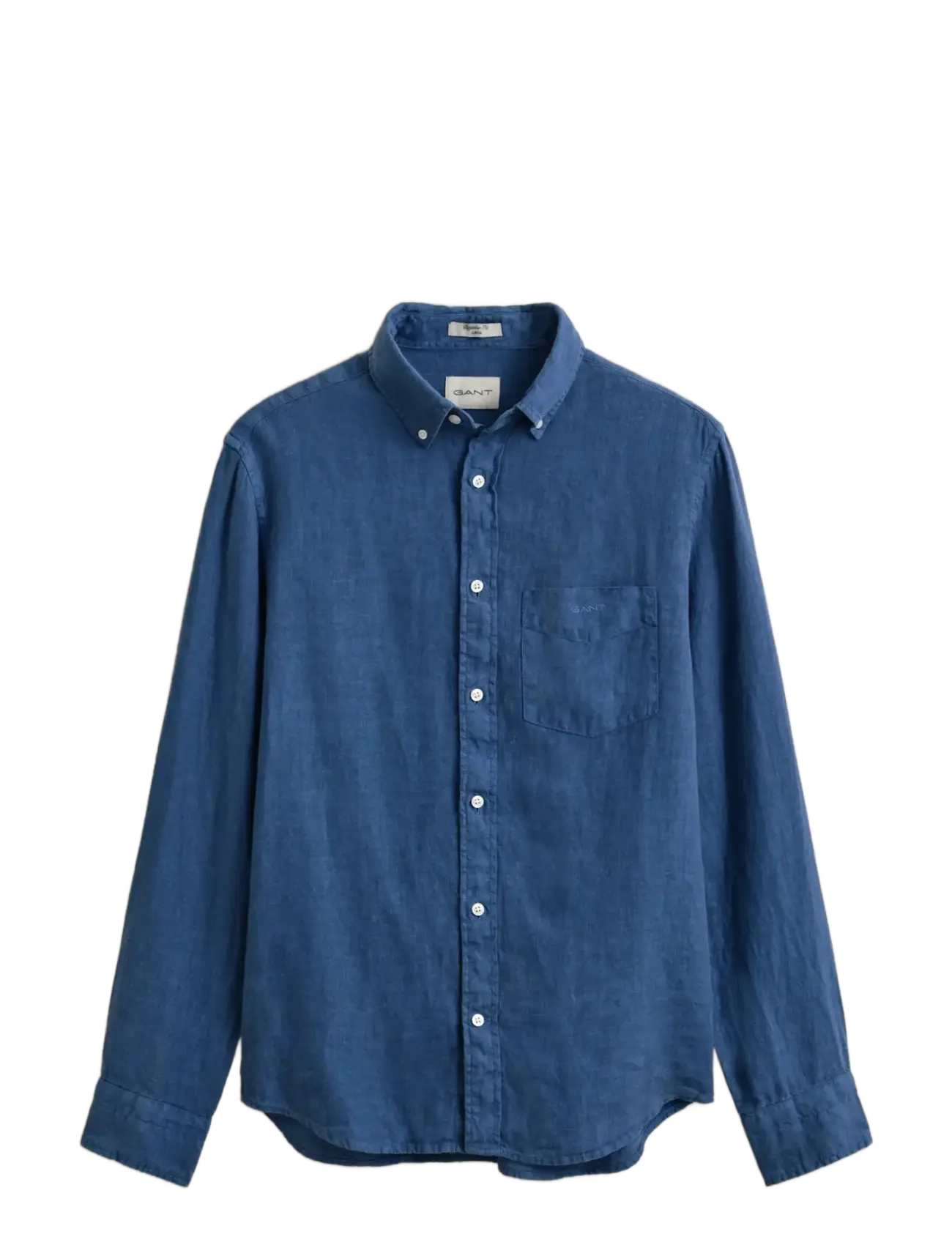 GANT Reg Gmnt Dyed Linen Shirt Blau - XL - Herren