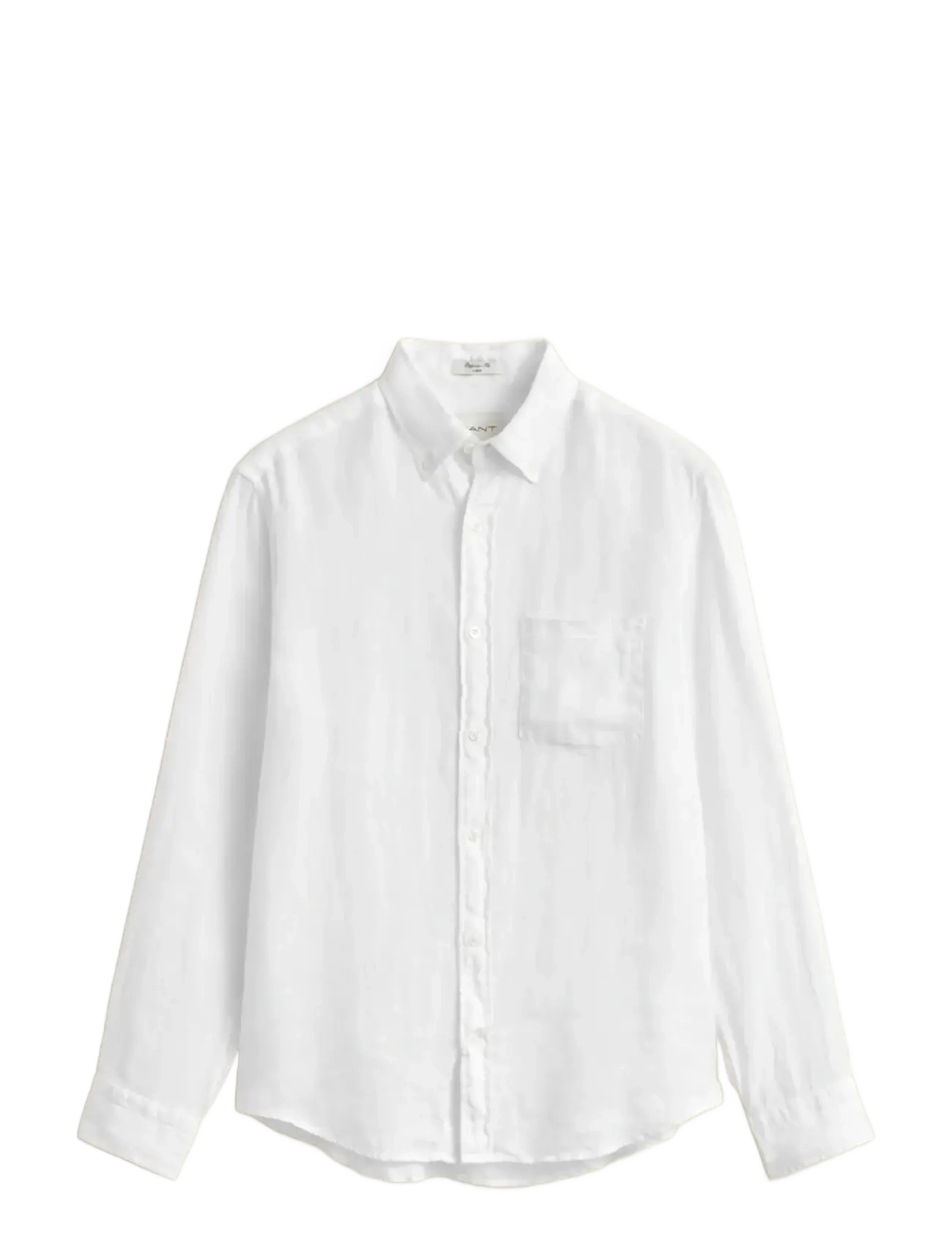 Gant REG GMNT DYED LINEN SHIRT - Särgid - WHITE / white